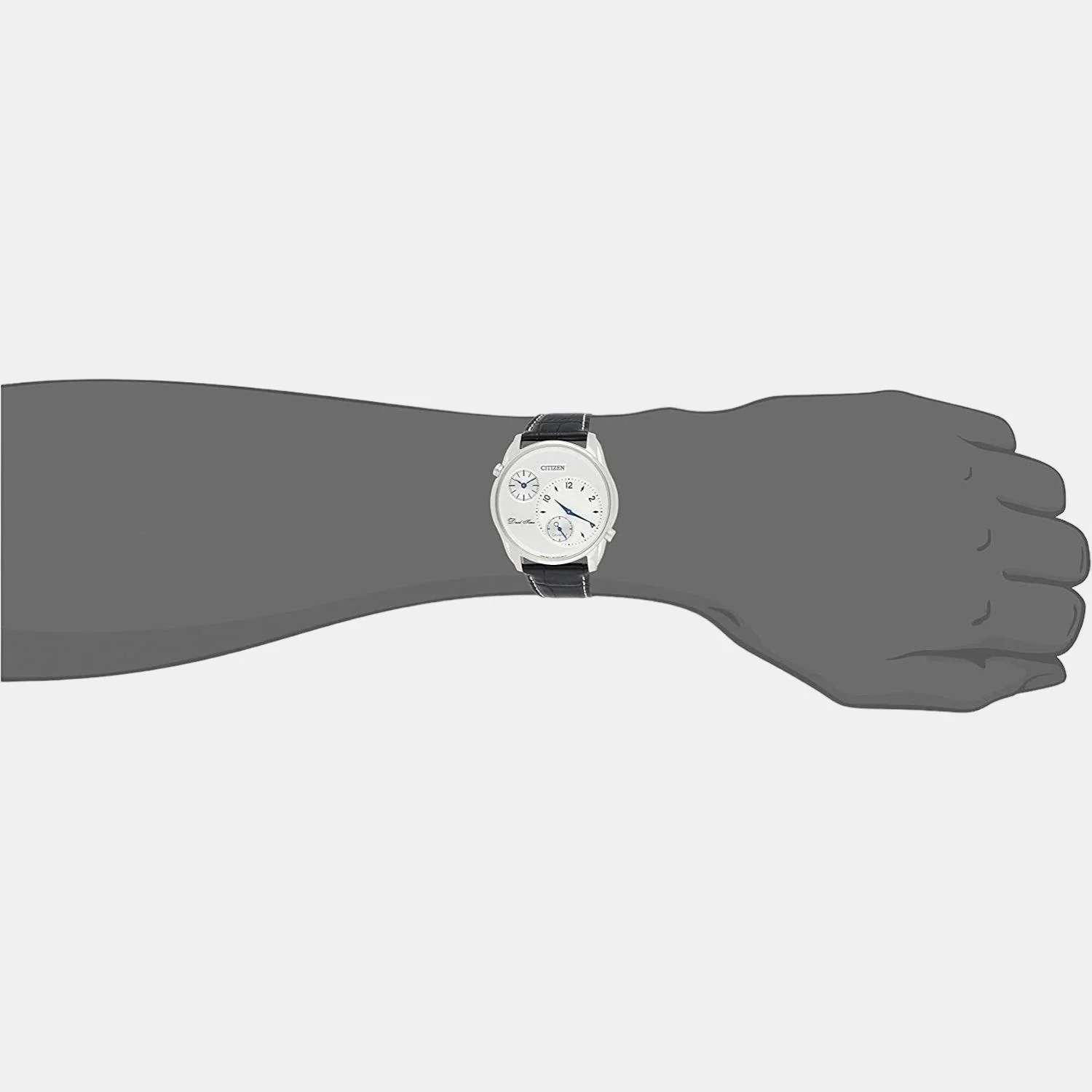 Men Quartz White Dial Analog Leather Watch AO3030-24A - Image 4