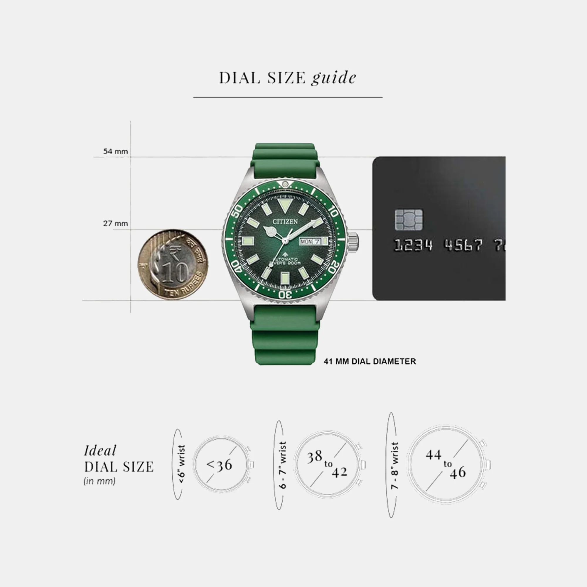 Promaster Men Automatic Green Dial Analog Rubber Watch NY0121-09X - Image 4