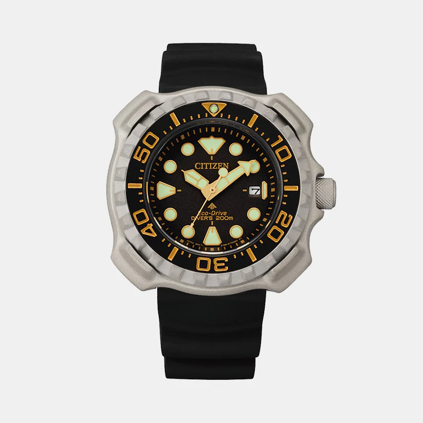 Promaster Men Quartz Black Dial Analog Rubber Watch BN0220-16E - Image 2