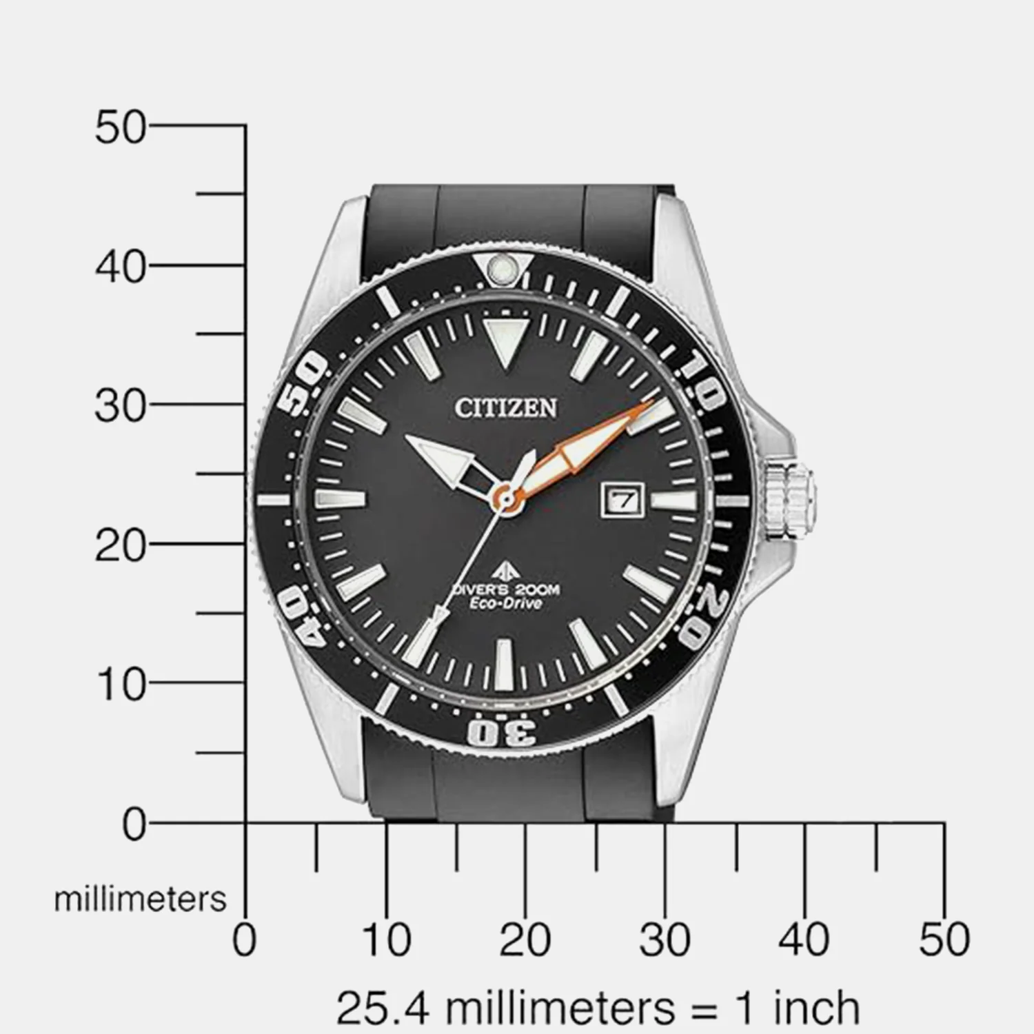 Promaster Men Eco-Drive Black Dial Analog Rubber Watch BN0100-00E - Image 4