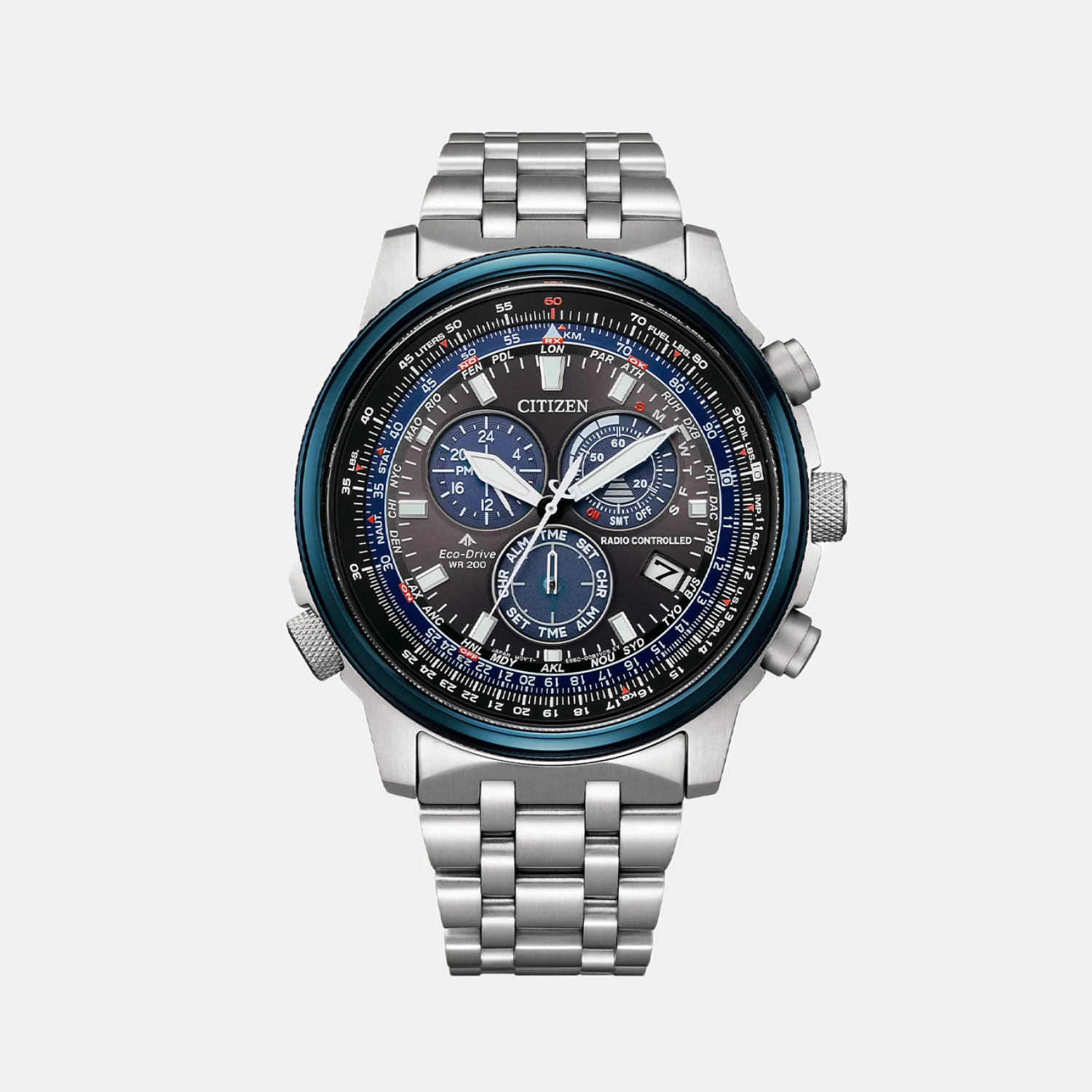 Promaster Men Eco-Drive Black Dial Chronograph Stainless Steel Watch CB5866-55E - Image 2