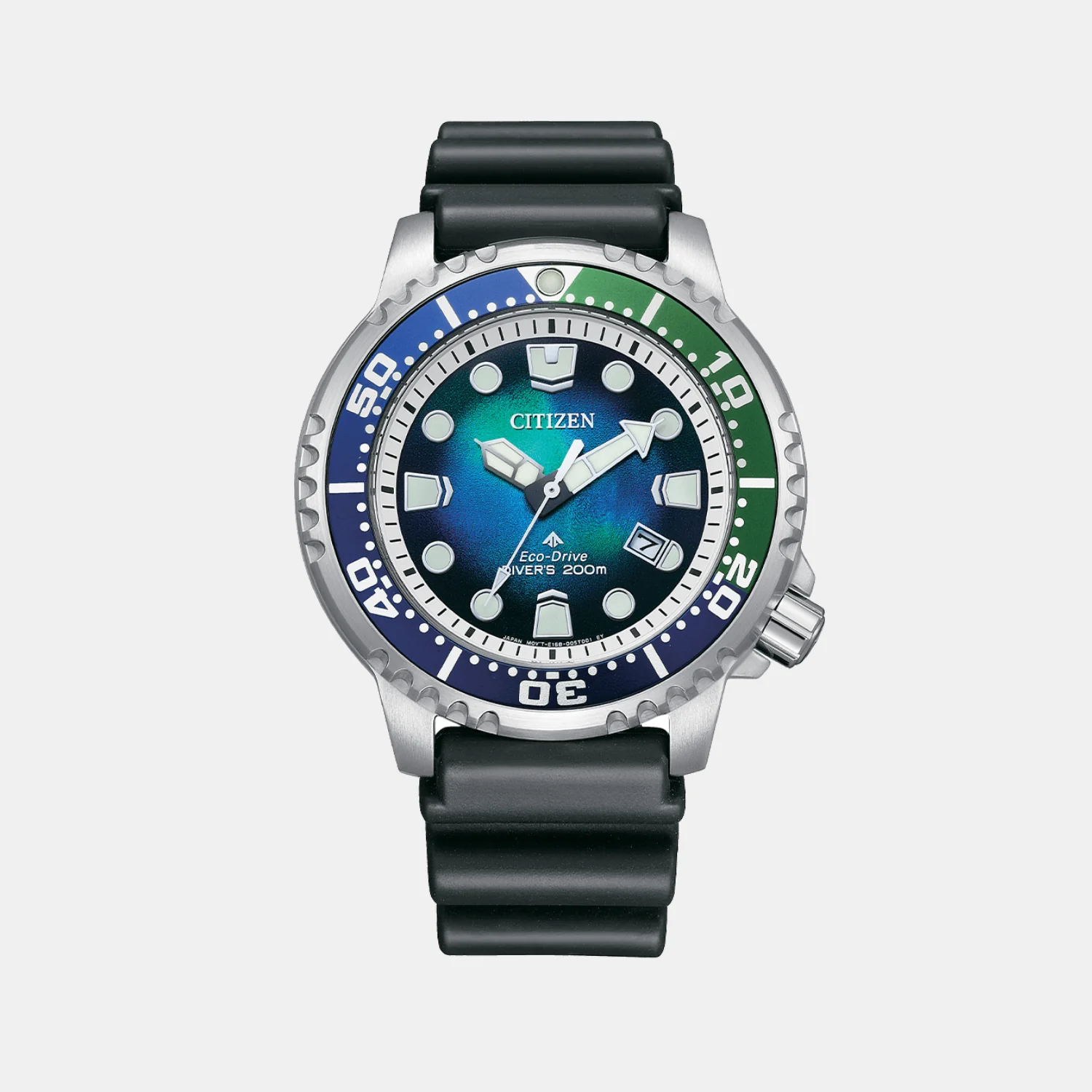Promaster Men Quartz Dual Tone Dial Analog Silicone Watch BN0166-01L