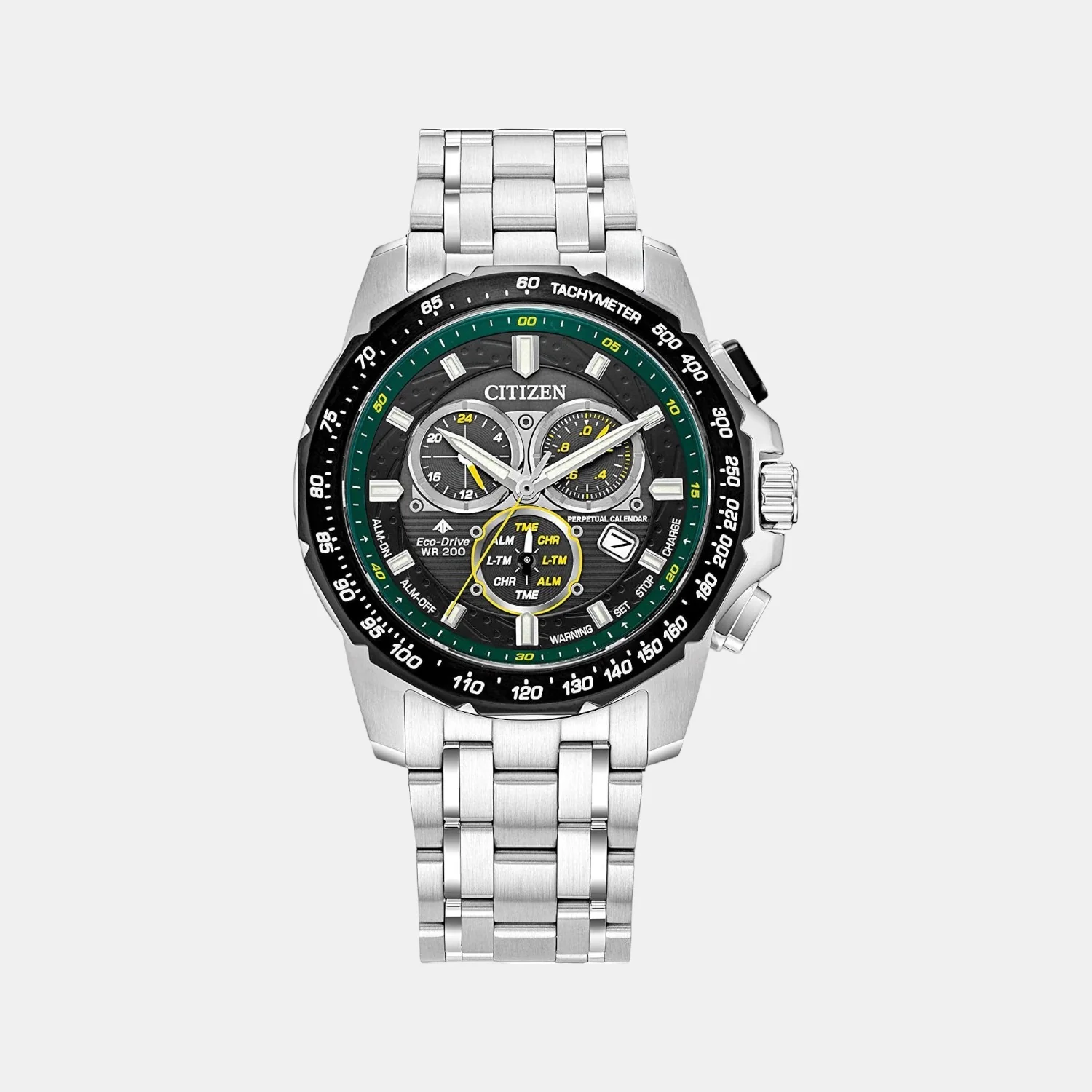 Promaster Men Quartz Black Dial Chronograph Stainless Steel Watch BL5578-51E