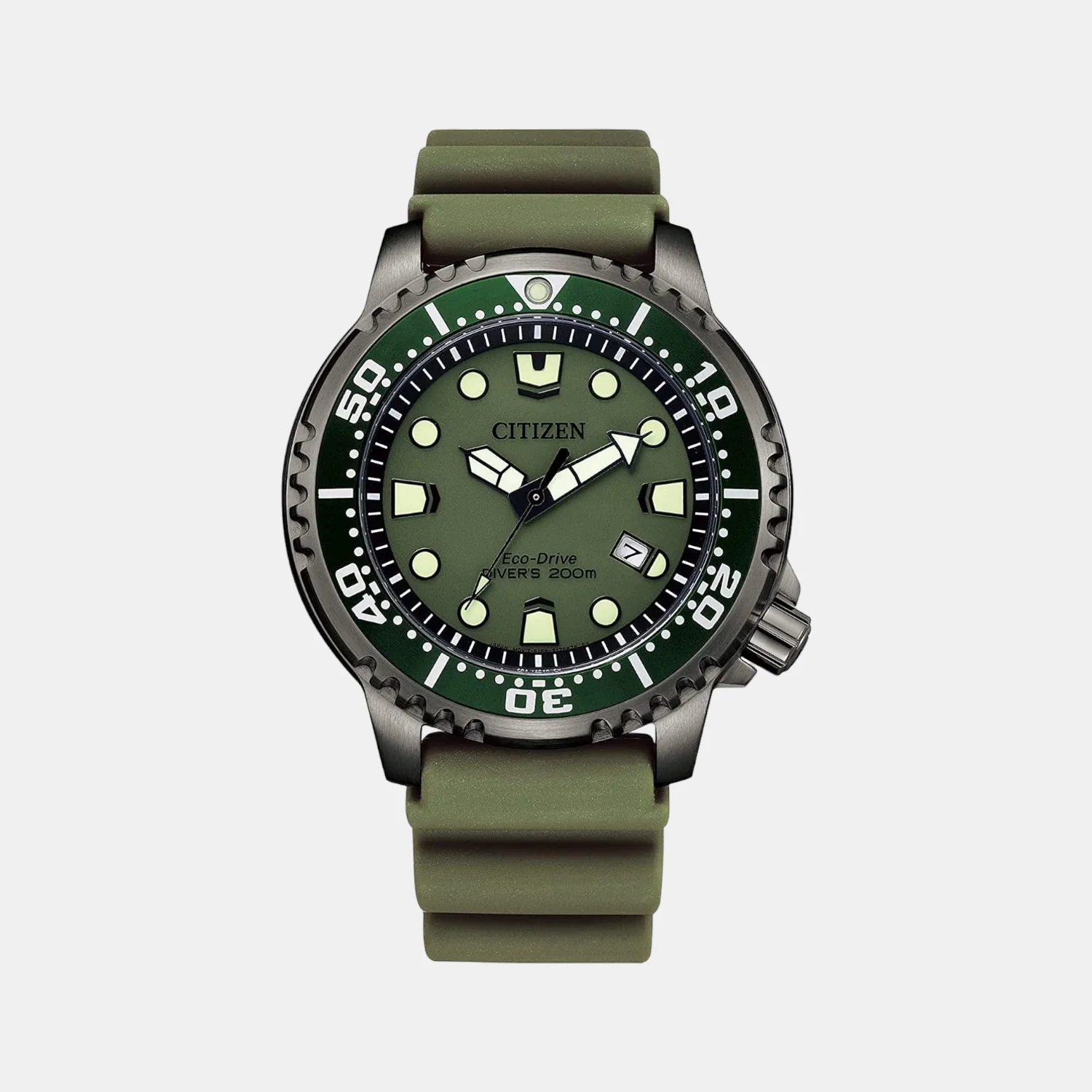Promaster Men Quartz Green Dial Analog Polyester Watch BN0157-11X