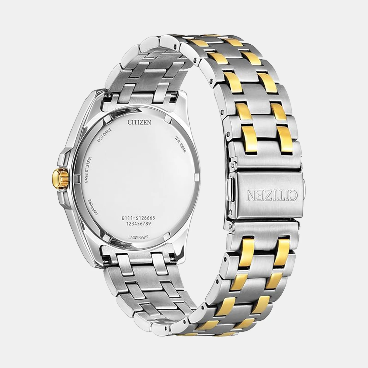 Sport Luxury Chrono Men Eco-Drive Silver Dial Analog Stainless Steel Watch BM7534-59A - Image 3