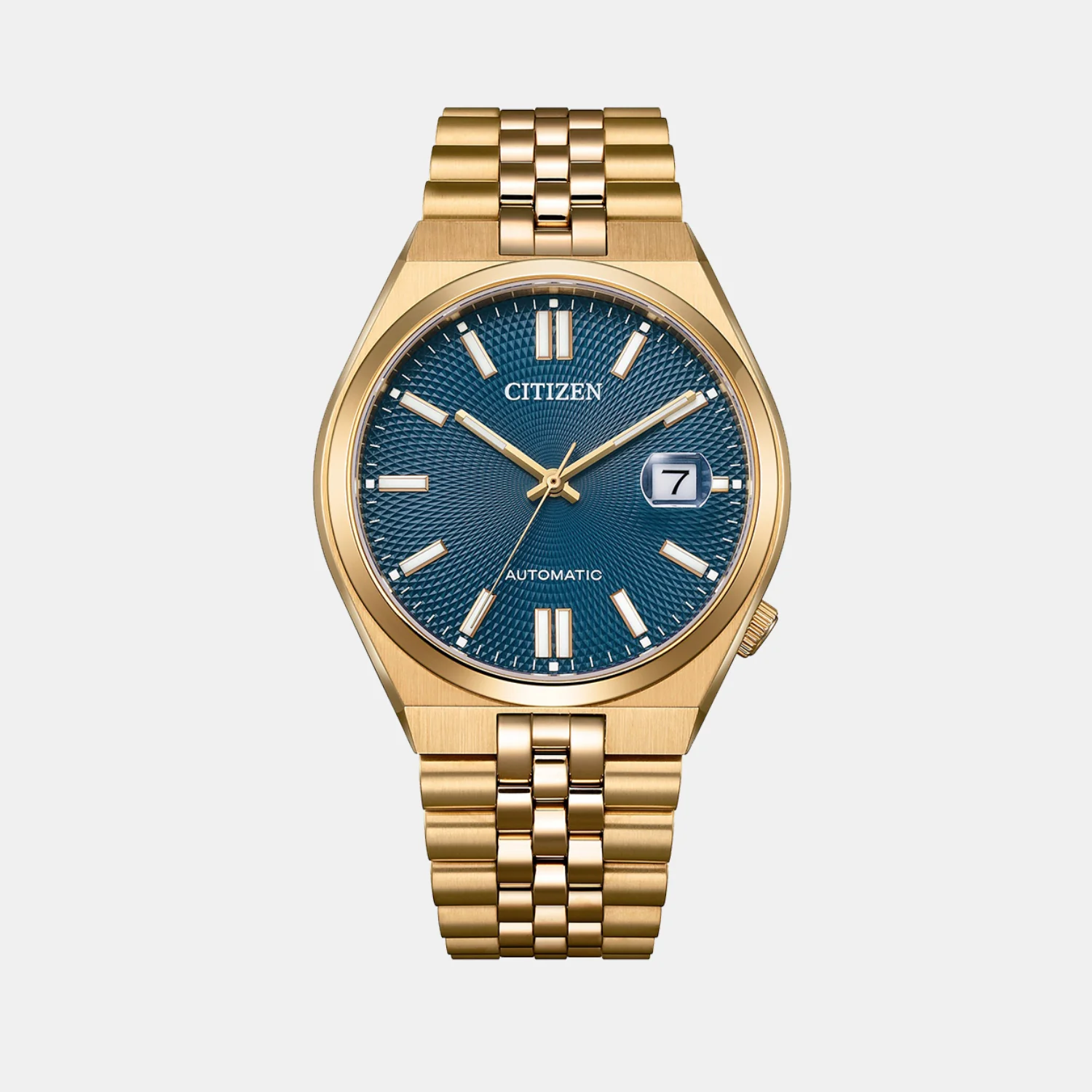 Tsuyosa 60 Men Automatic Blue Dial Analog Stainless Steel Watch NK0023-57L - Image 2