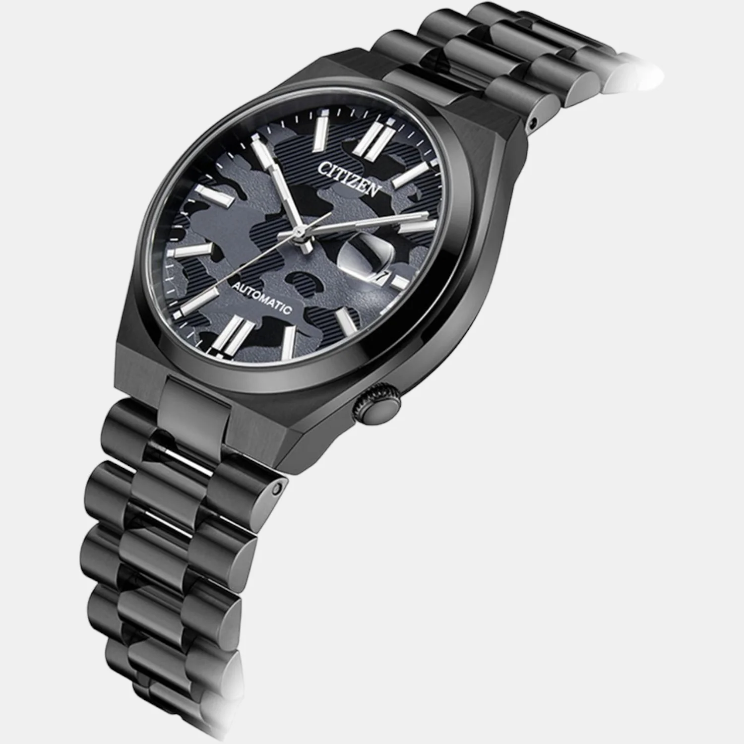 Tsuyosa Men Automatic Black Dial Analog Stainless Steel Watch NJ0155-87E - Image 2