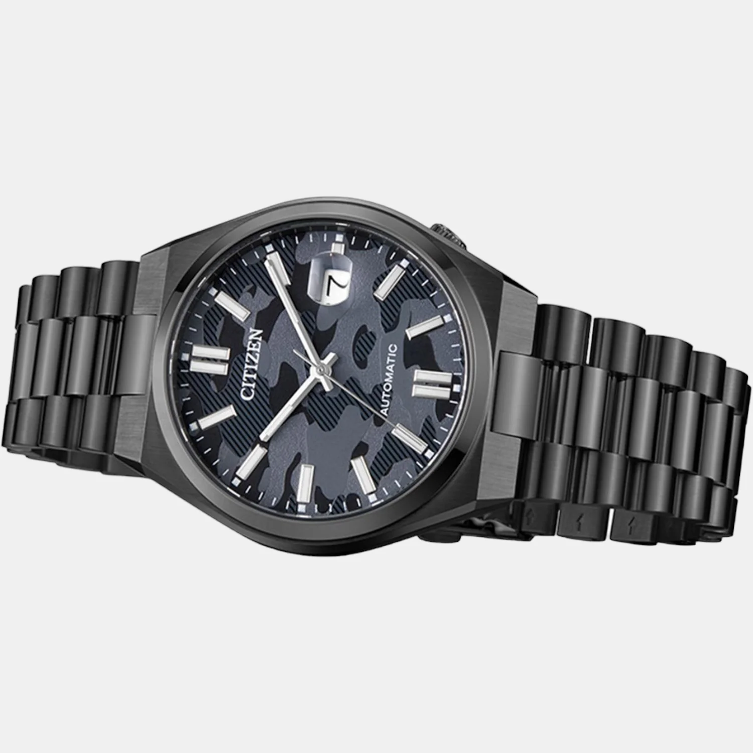 Tsuyosa Men Automatic Black Dial Analog Stainless Steel Watch NJ0155-87E - Image 3