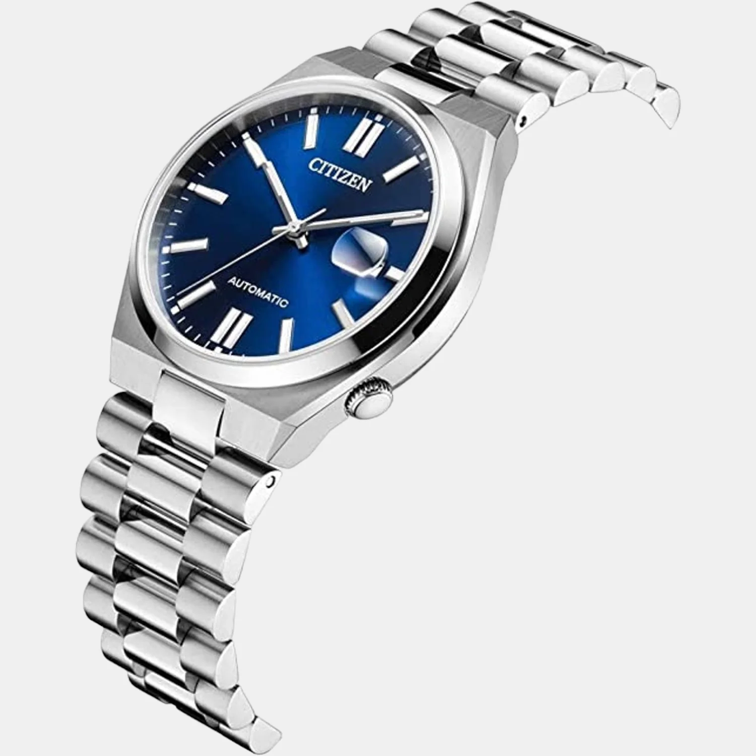 Tsuyosa Men Automatic Blue Dial Analog Stainless Steel Watch NJ0150-81L - Image 2