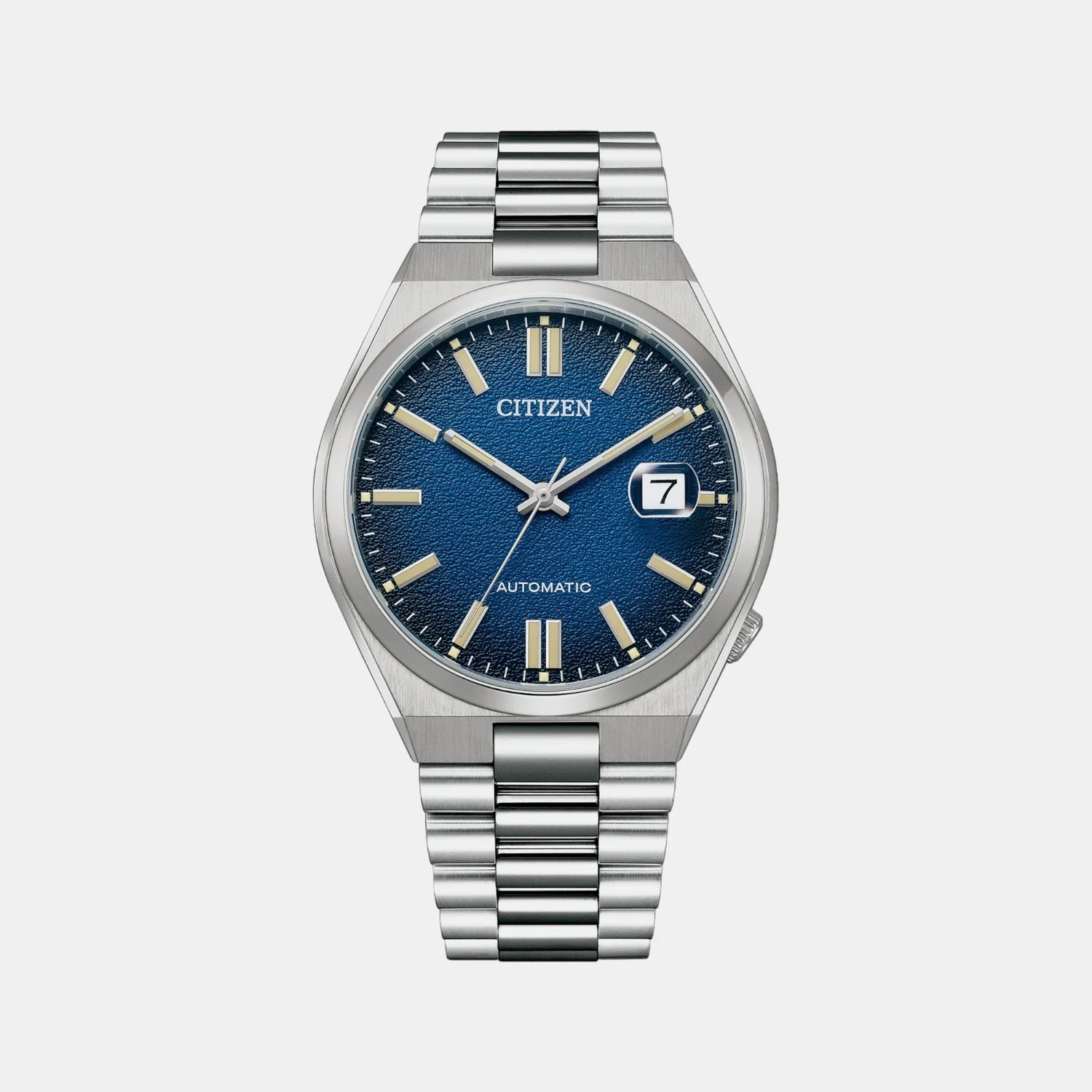 Tsuyosa Men Automatic Blue Dial Analog Stainless Steel Watch NJ0151-88L