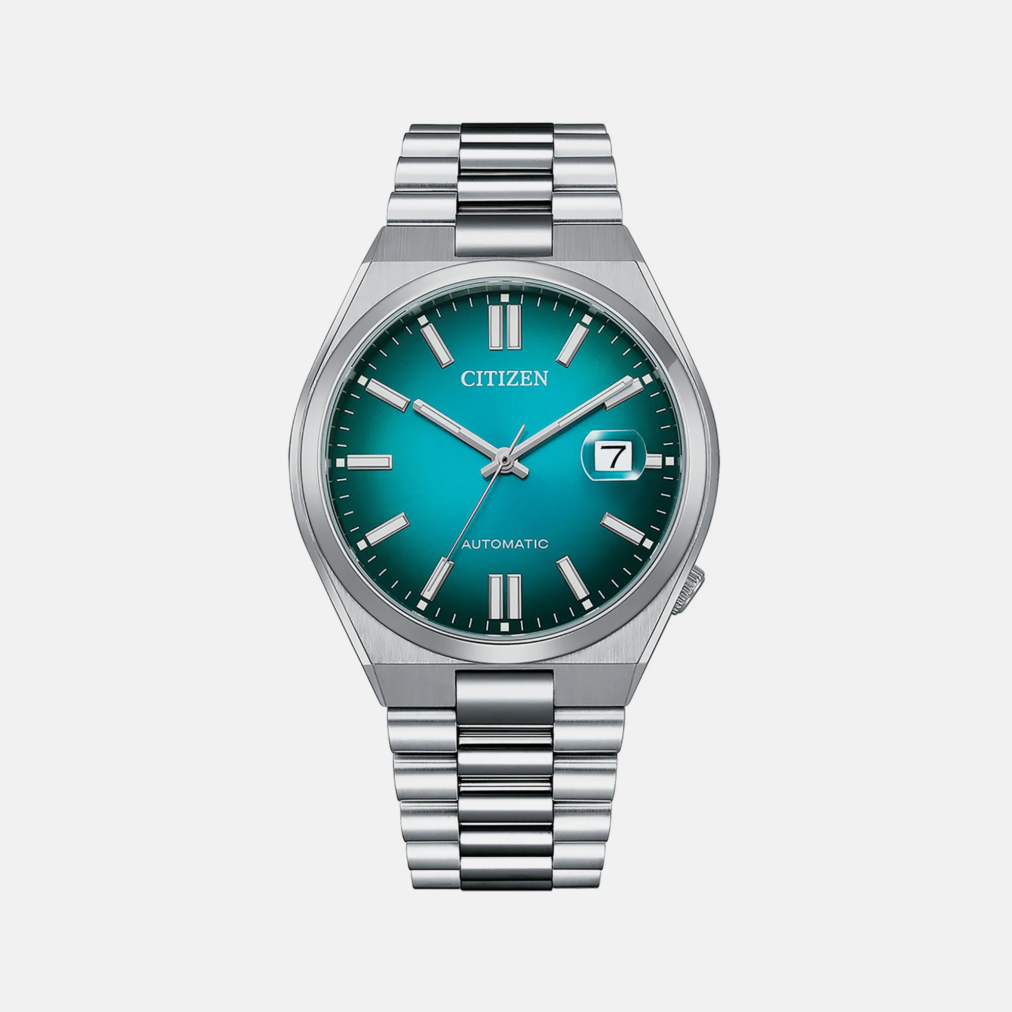 Tsuyosa Men Automatic Teal Dial Analog Stainless Steel Watch NJ0151-88X - Image 2