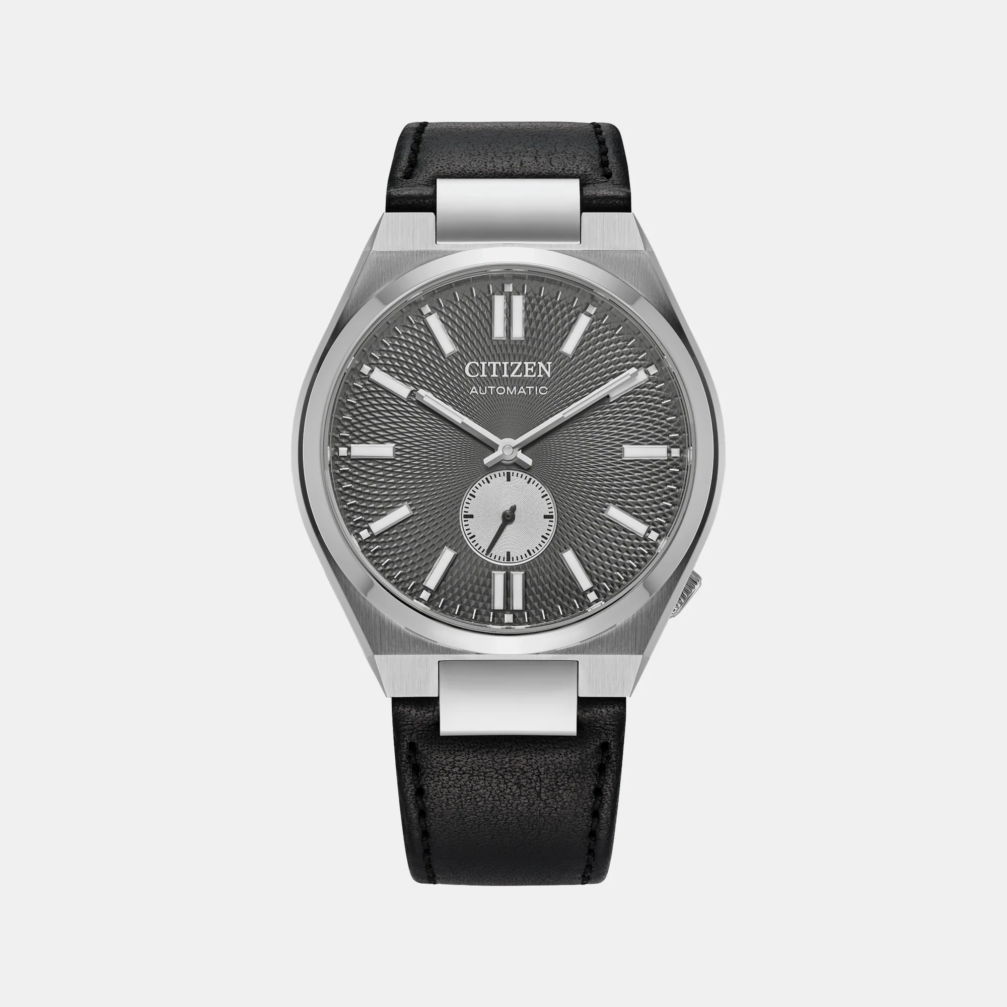 Tsuyosa Men Automatic Grey Dial Analog Leather Watch NK5010-01H