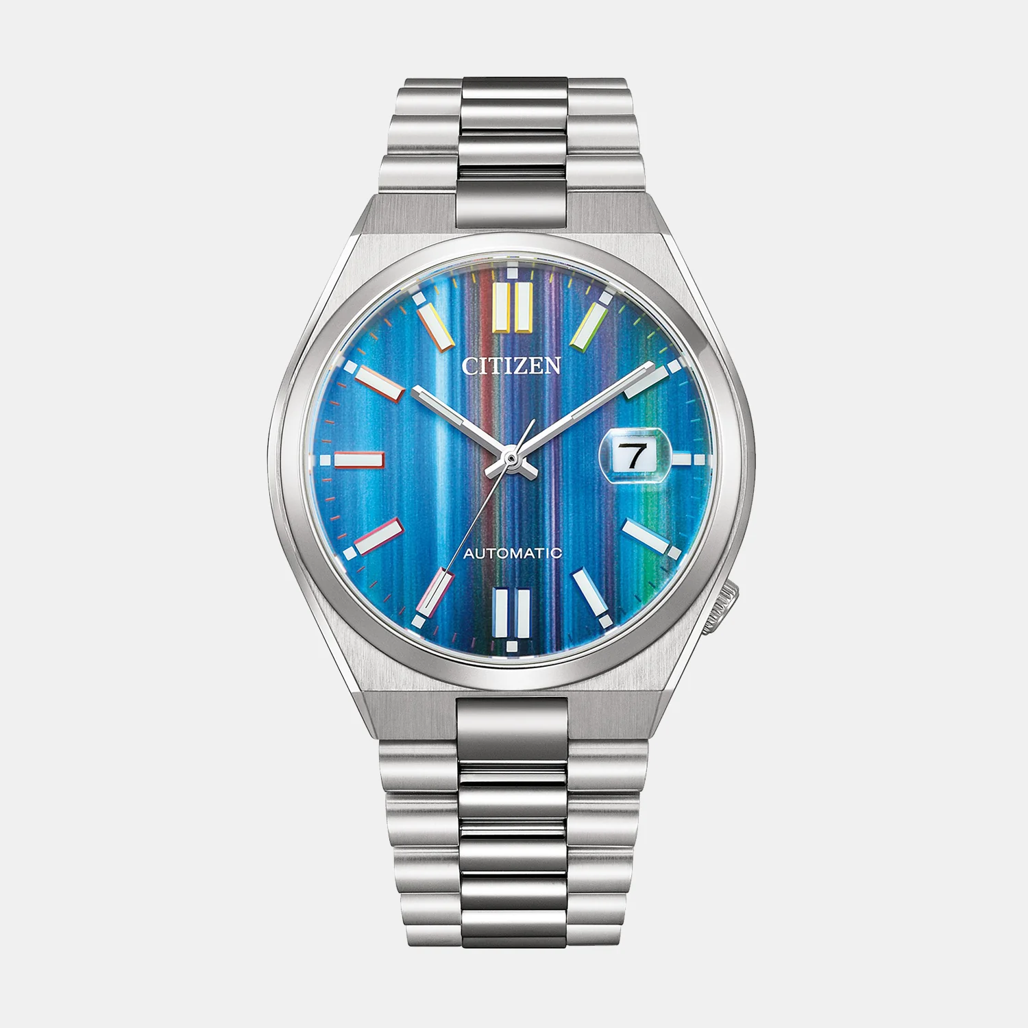 Tsuyosa Men Automatic Rainbow Dial Analog Stainless Steel Watch NJ0151-53W - Image 2