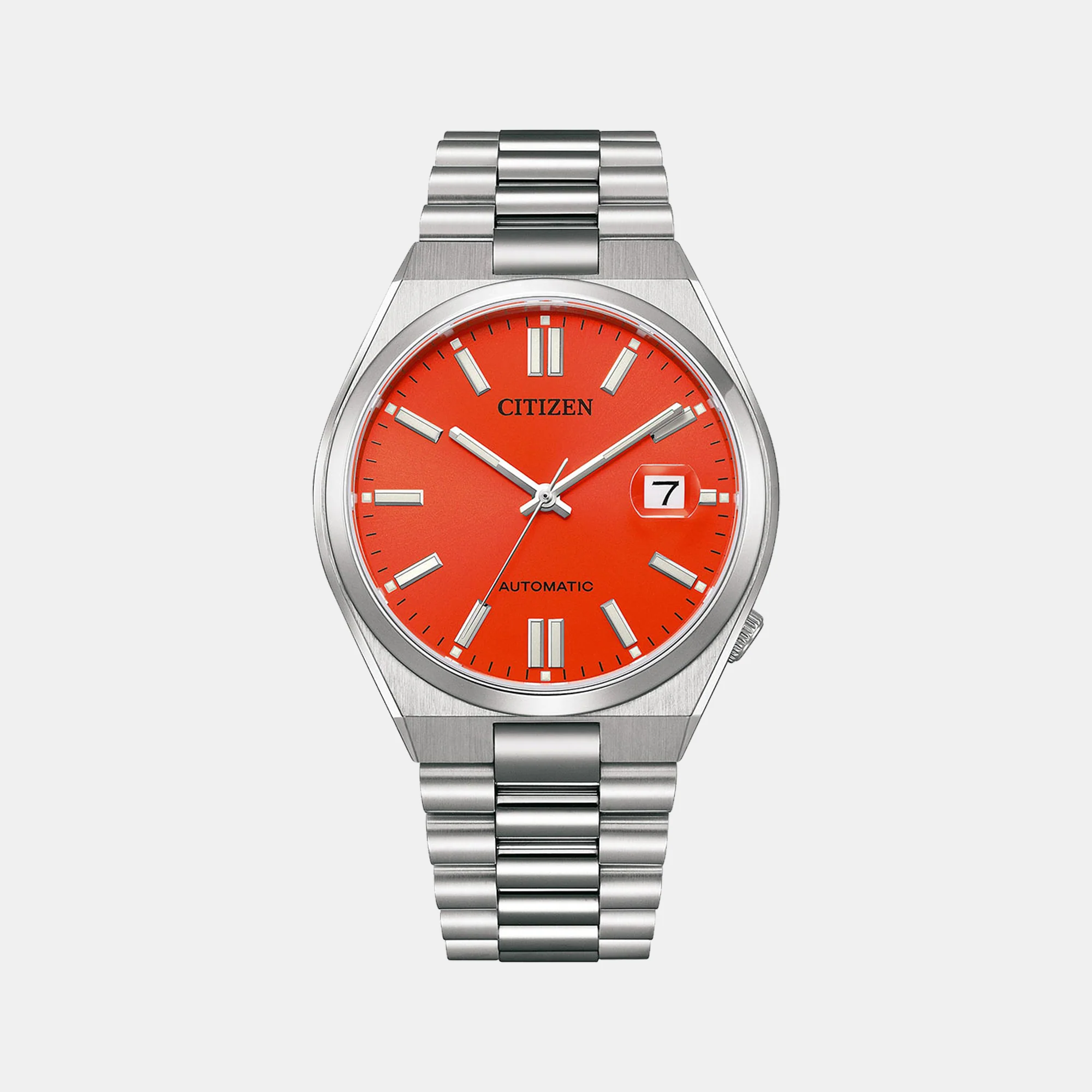 Tsuyosa Men Automatic Red Dial Analog Stainless Steel Watch NJ0158-89W - Image 2