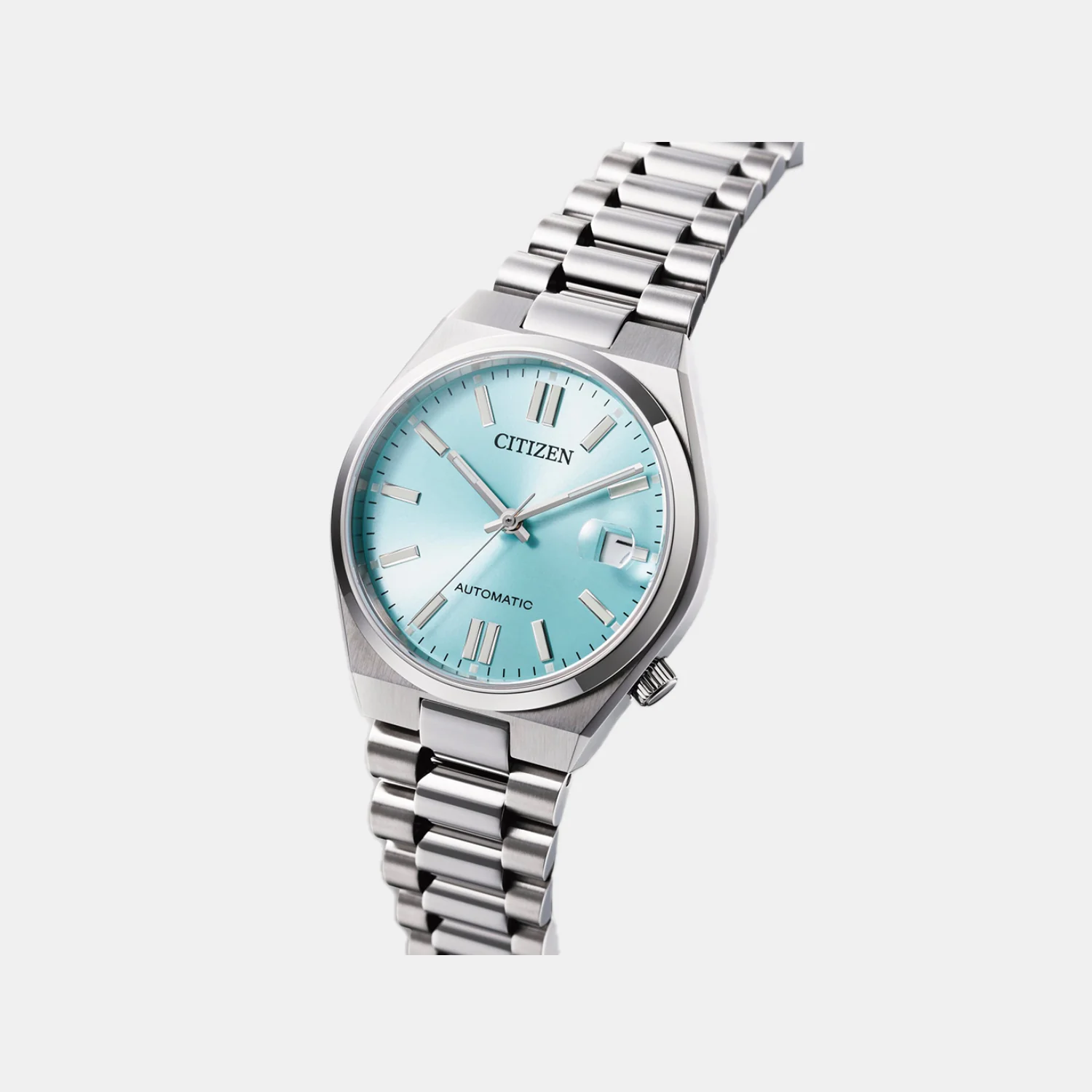 Tsuyosa Unisex Automatic Ice Blue Dial Analog Stainless Steel Watch NJ0200-50L - Image 3
