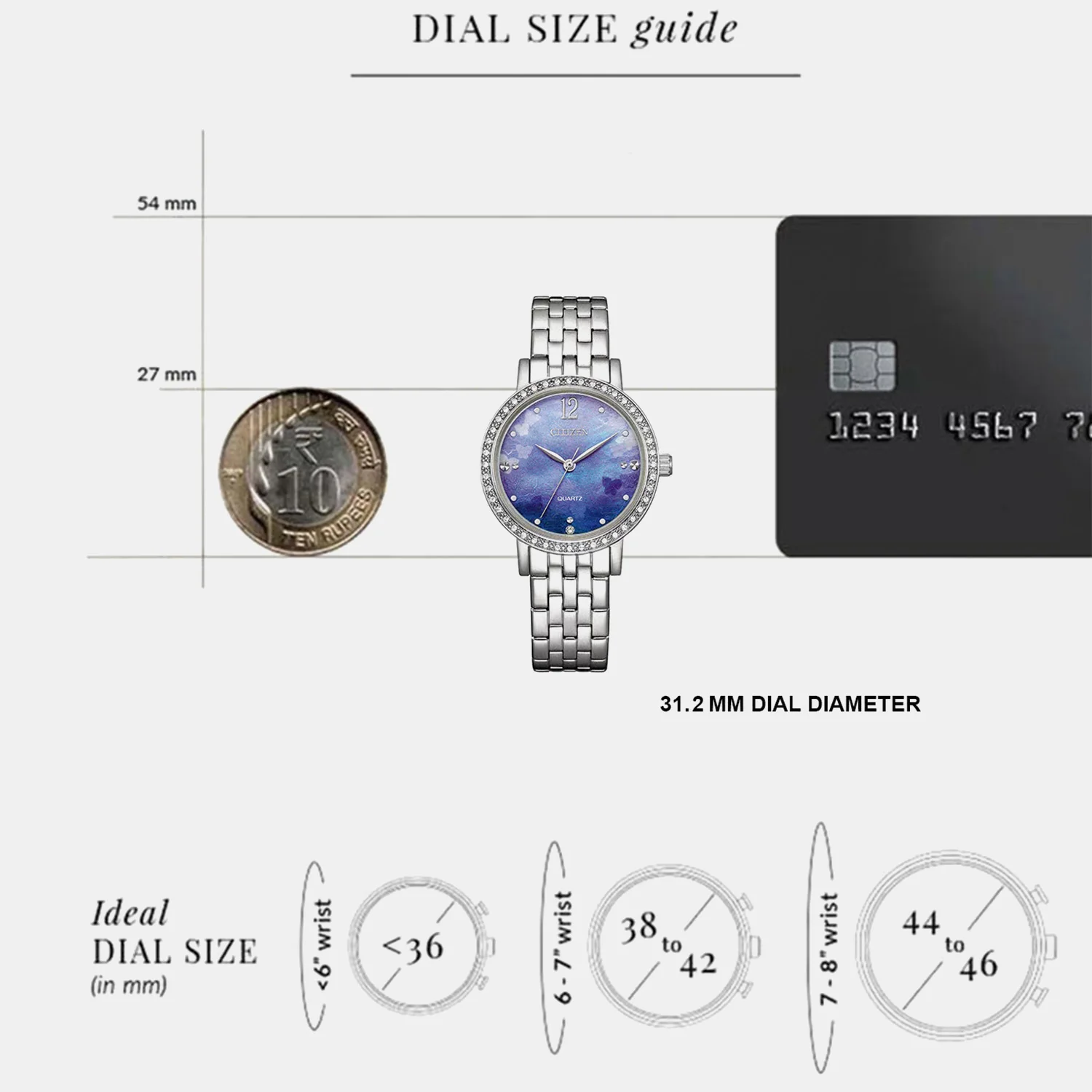 Women Quartz Mother Of Pearl Dial Analog Stainless Steel Watch EL3100-55N - Image 4