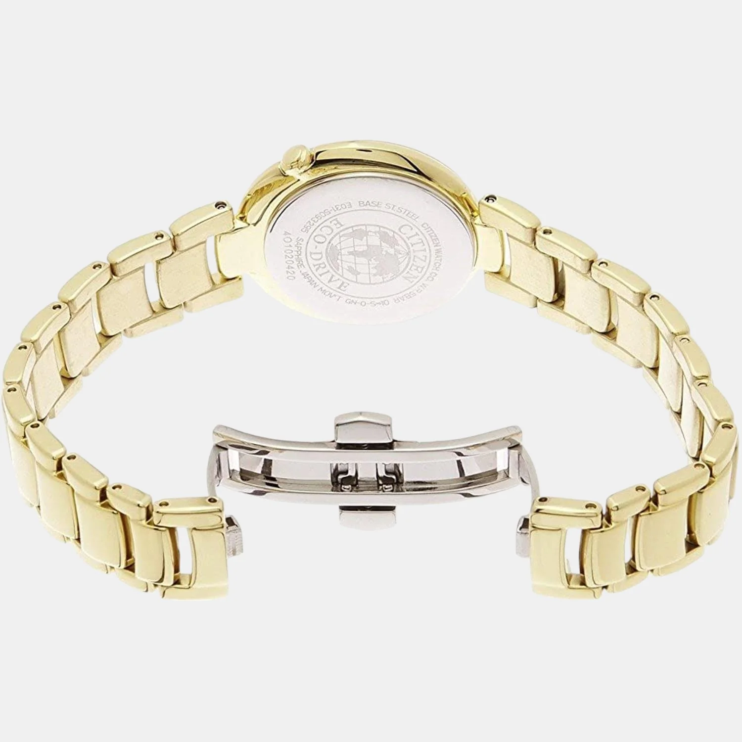 Women Quartz Mother Of Pearl Dial Analog Stainless Steel Watch EM0336-59D - Image 3