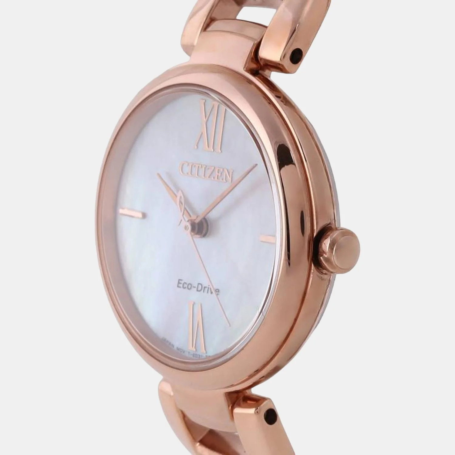 Women Quartz Mother Of Pearl Dial Analog Stainless Steel Watch EM0532-85D - Image 3