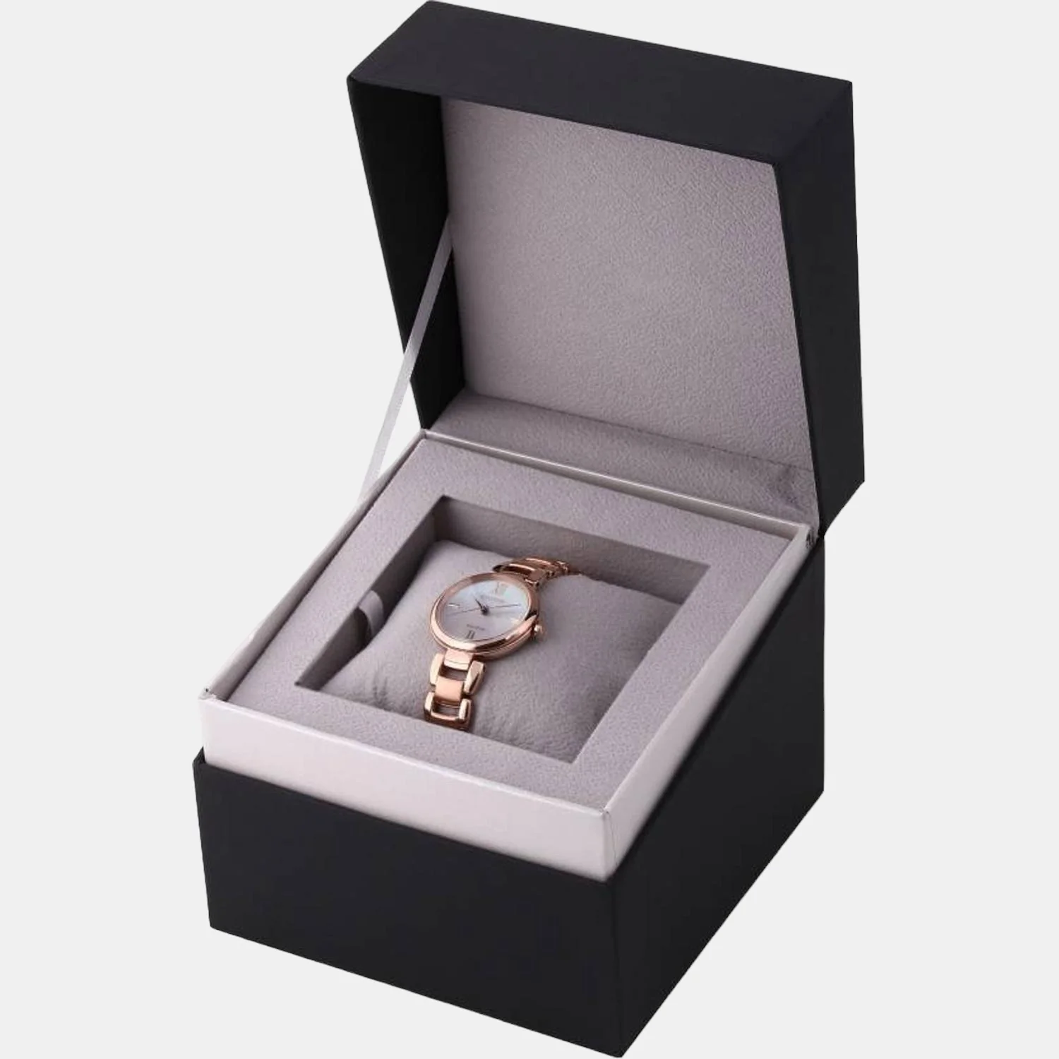 Women Quartz Mother Of Pearl Dial Analog Stainless Steel Watch EM0532-85D - Image 5