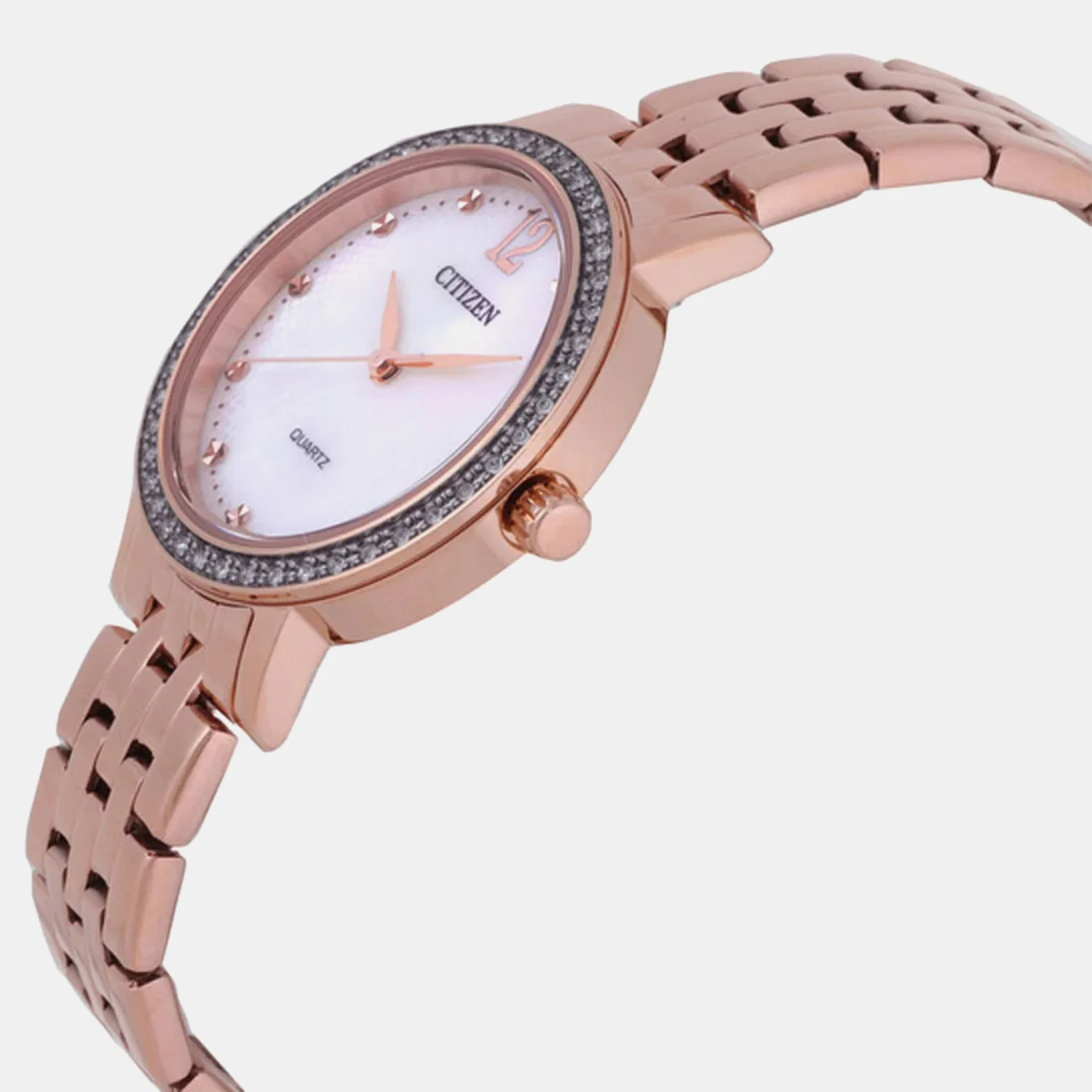 Women Quartz Mother Of Pearl Dial Analog Steel Watch EL3108-53D - Image 2
