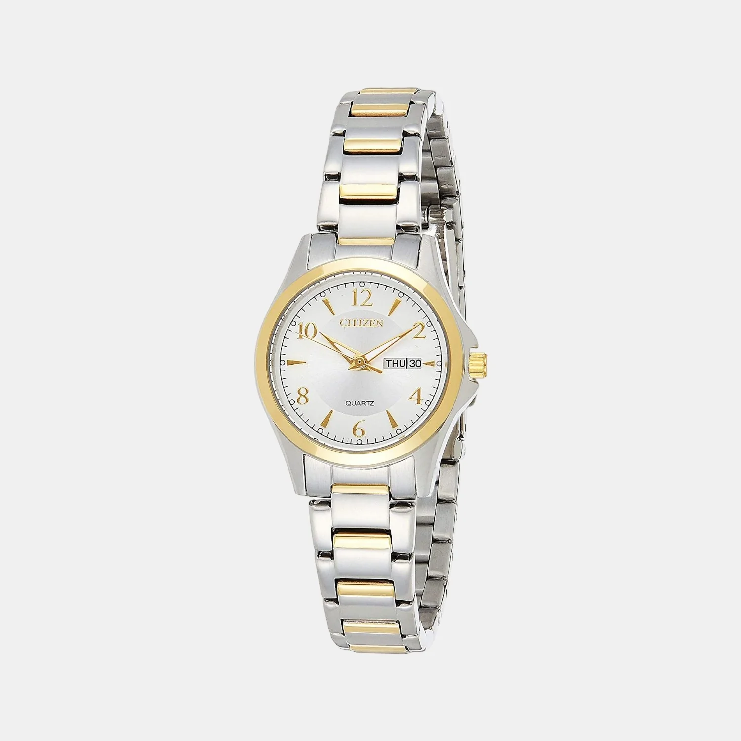 Women Quartz Silver Dial Analog Stainless Steel Watch EQ0595-55A