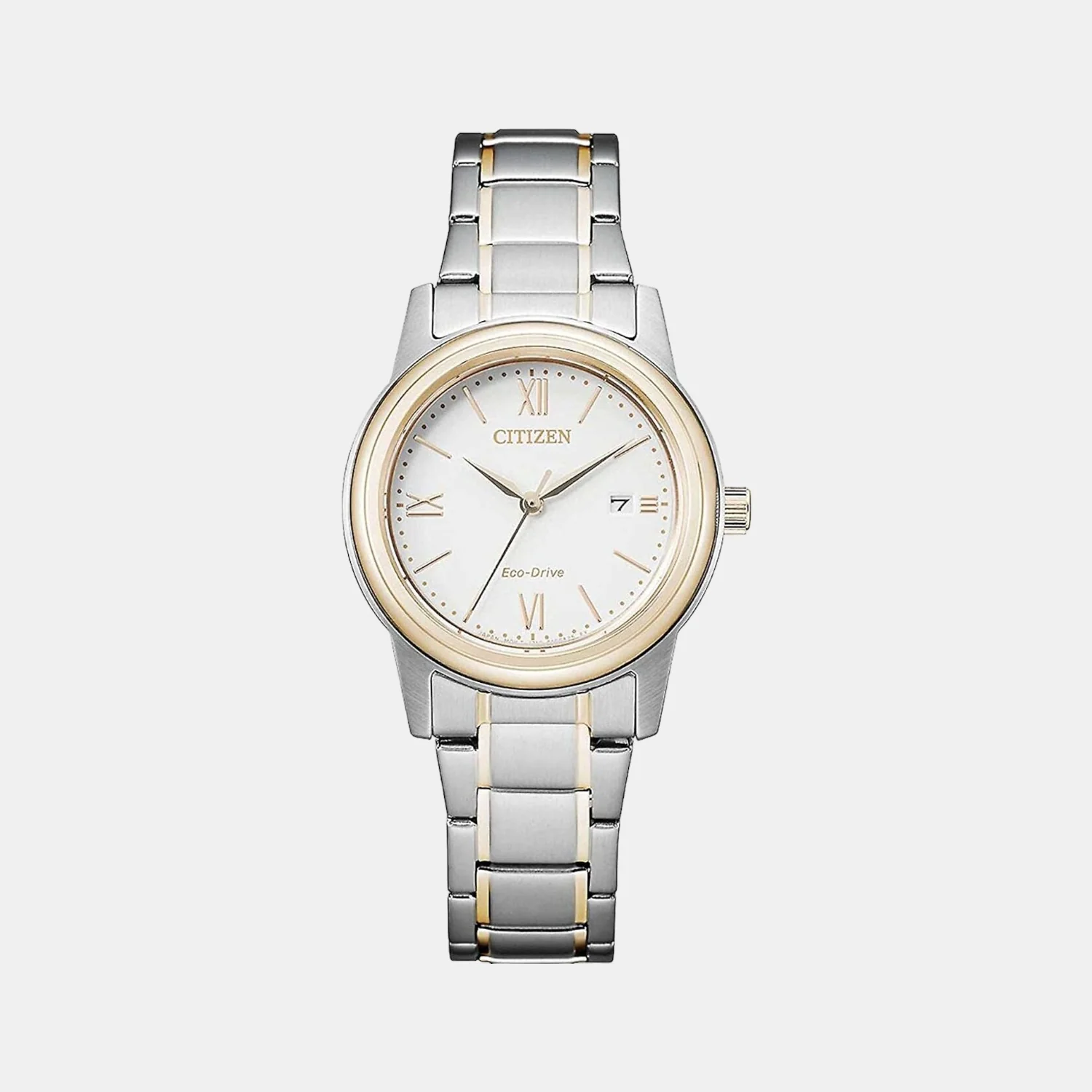 Women Quartz White Dial Analog Stainless Steel Watch FE1226-82A