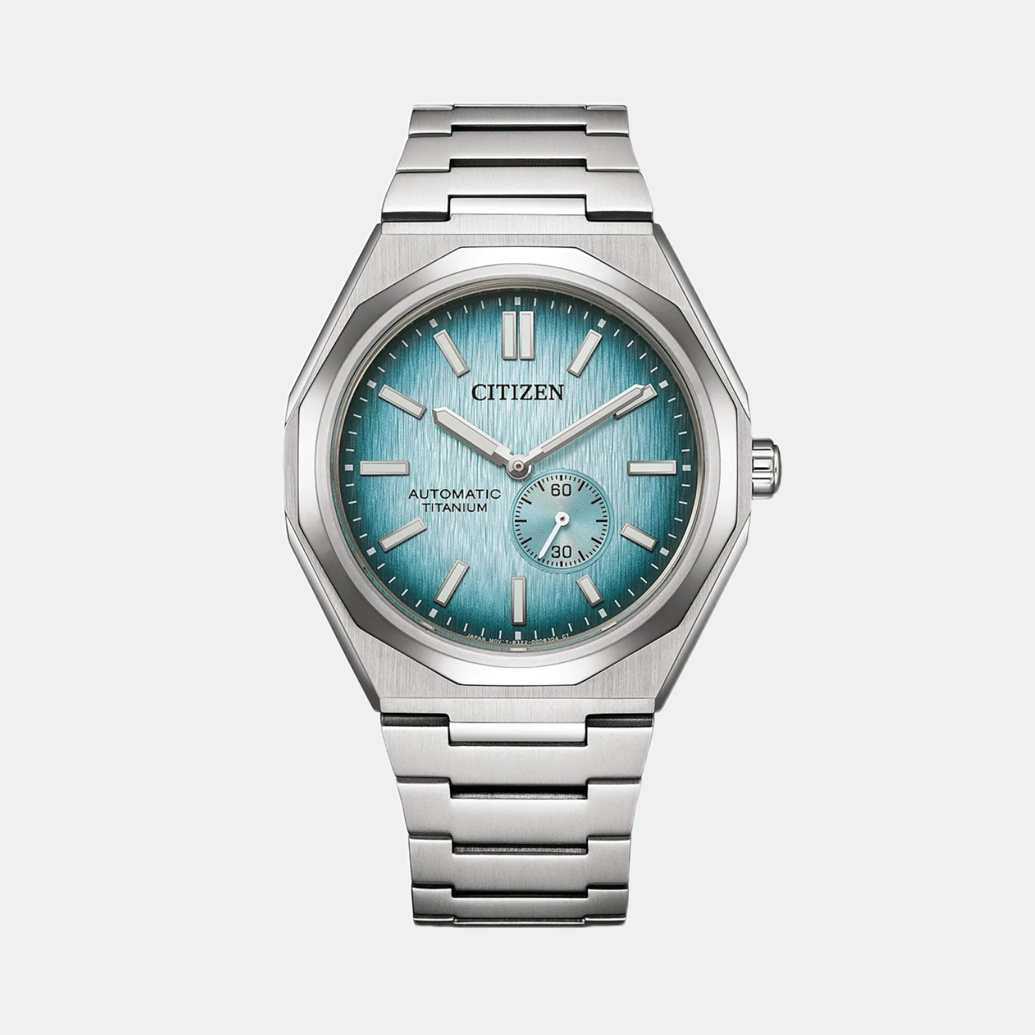 Zenshin Men Automatic Blue Dial Analog Titanium Watch NK5020-58L