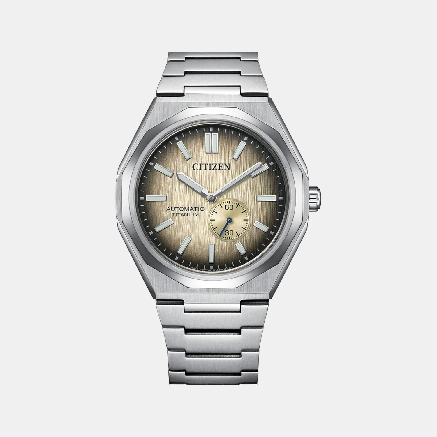 Zenshin Men Automatic Champagne Dial Analog Titanium Watch NK5020-58P - Image 2