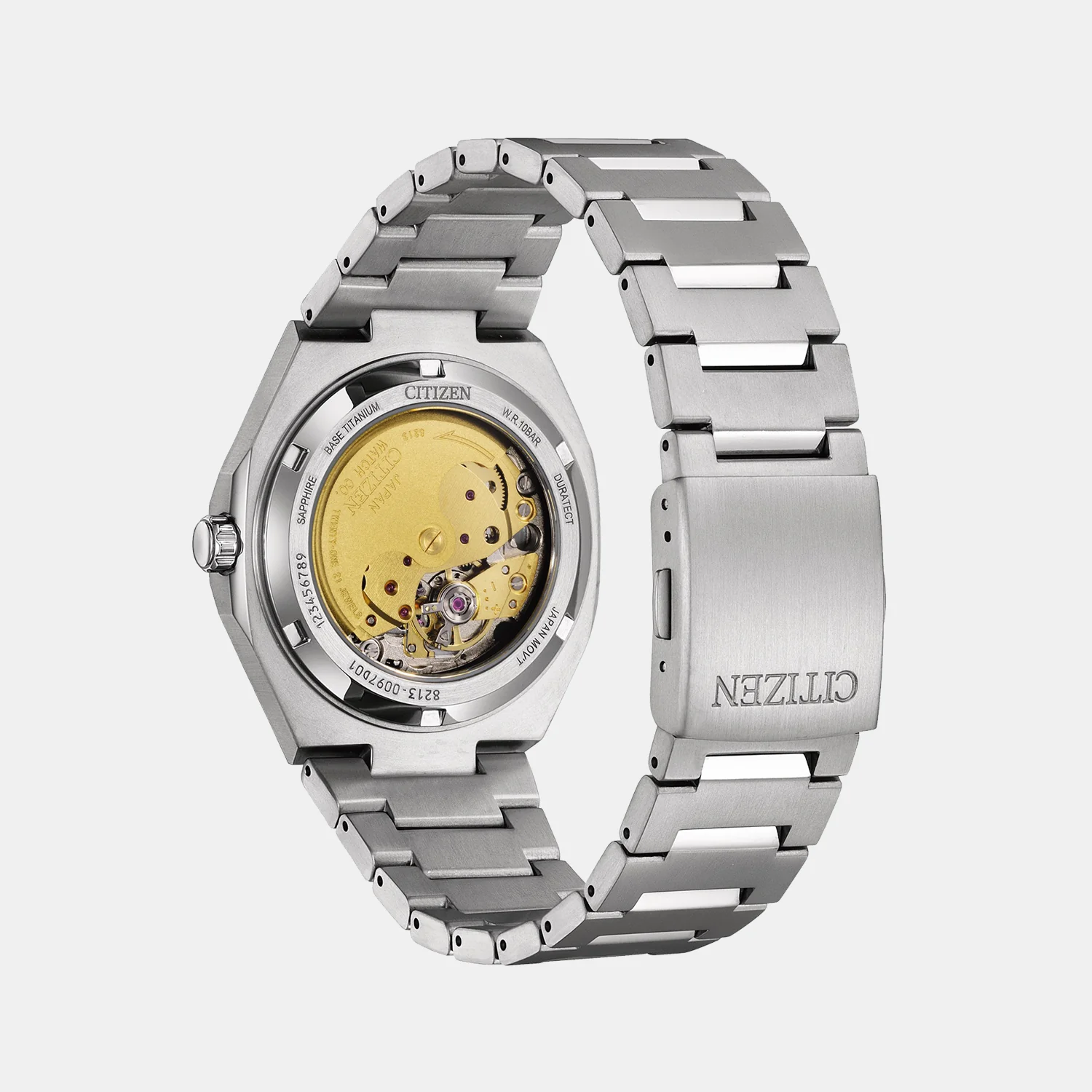 Zenshin Men Automatic Grey Dial Analog Stainless Steel Watch NJ0180-80H - Image 4