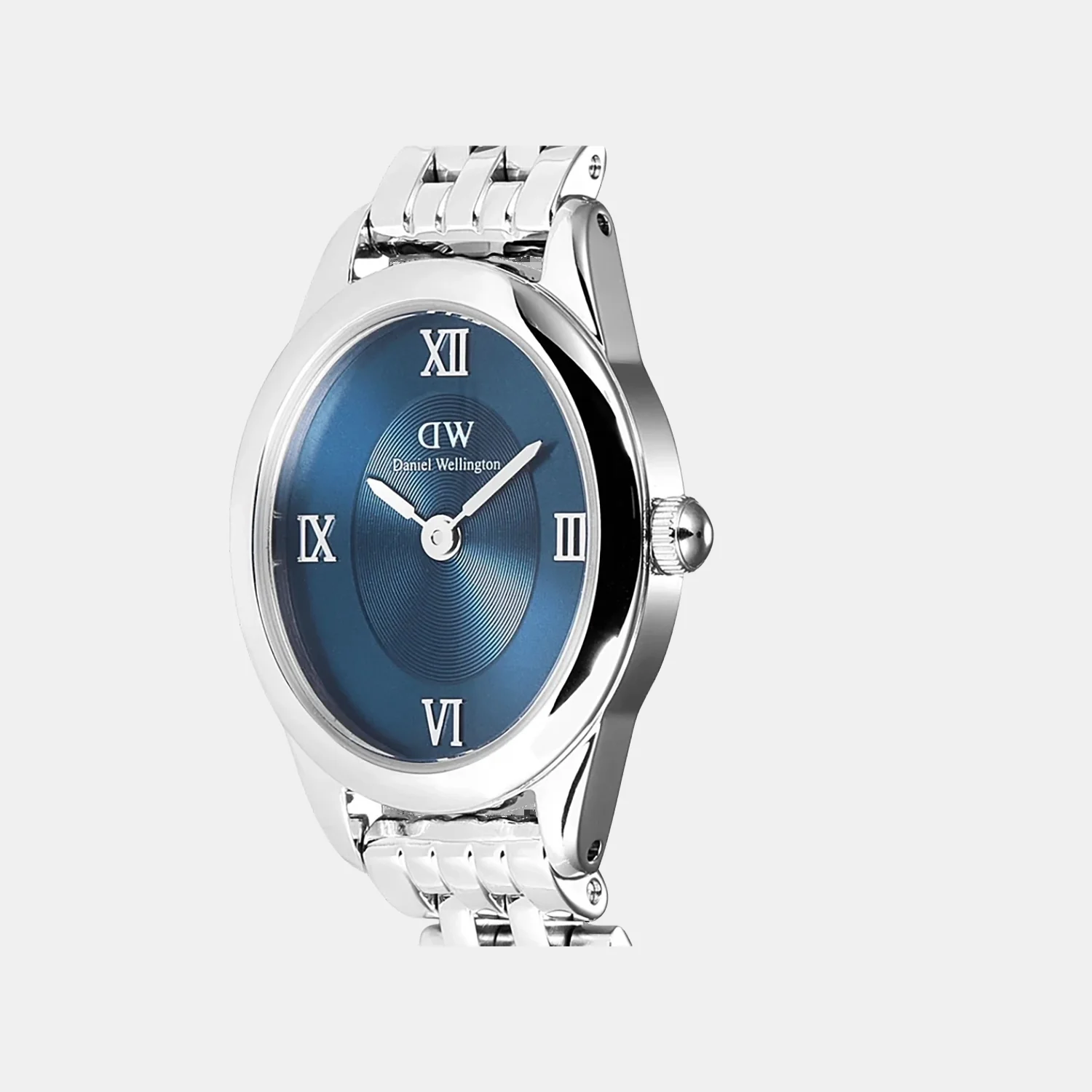Oval Mini Women Quartz Arctic Blue Dial Analog Stainless Steel Watch DW00100807K - Image 4