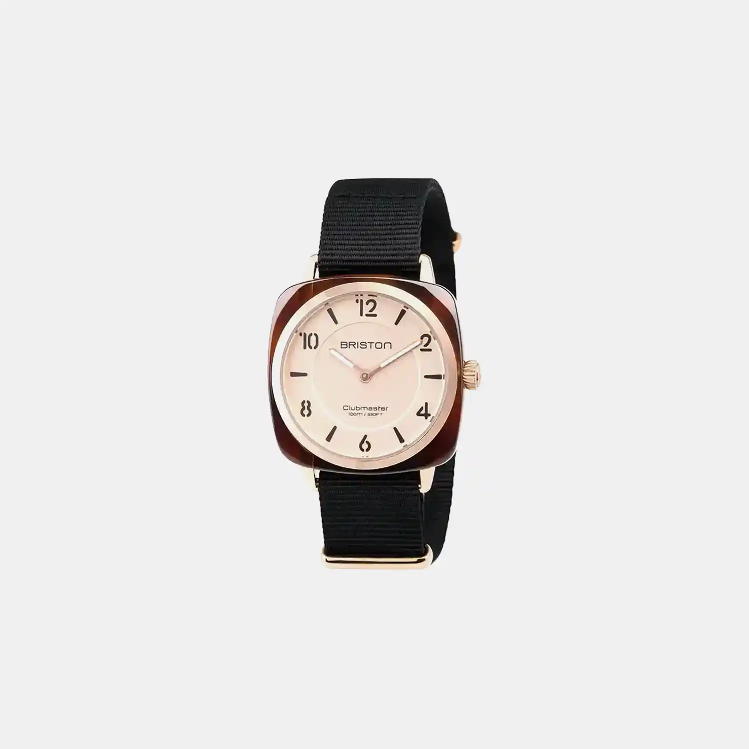 Clubmaster Chic Unisex Quartz Champagne Dial Analog NATO Watch 18536.PRA.T.6.NB