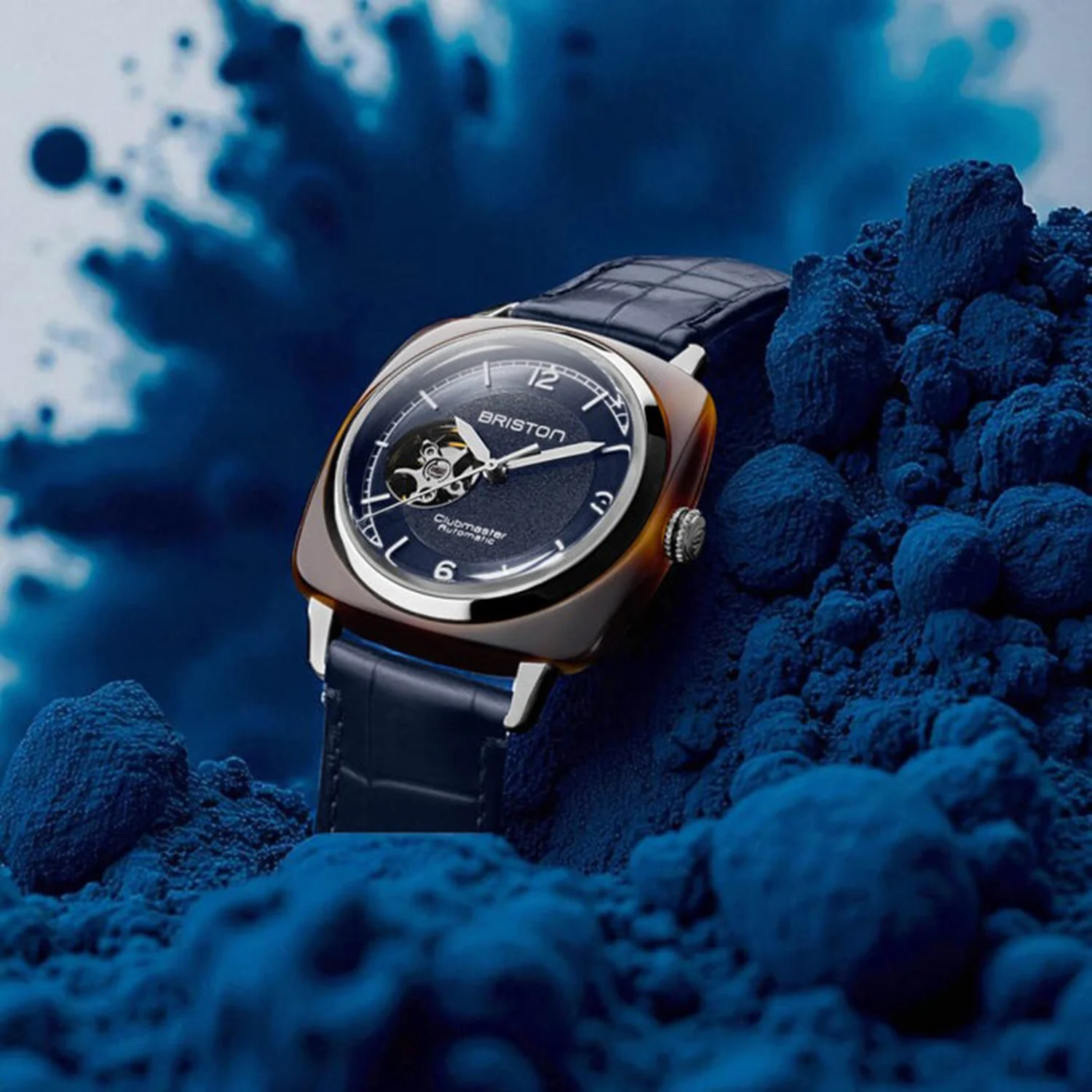 Clubmaster Legend Classic HMS Unisex Automatic Blue Dial Analog Leather Watch 25739.SA.T.15.LANV - Image 4