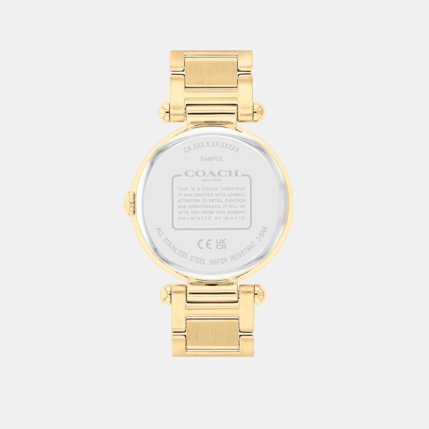 Cary Women Quartz White Mother Of Pearl Dial Analog Stainless Steel Watch 14504265 - Image 3