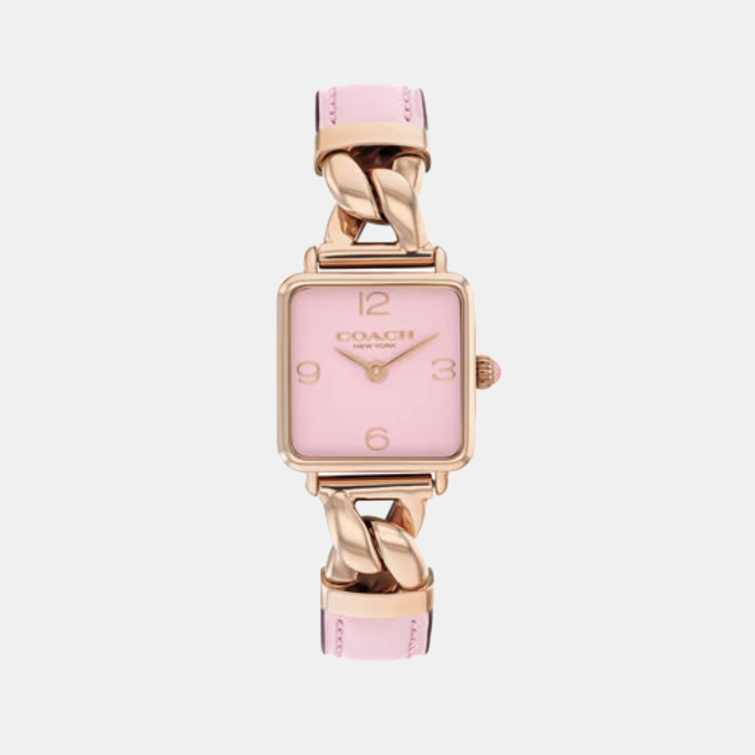Cass Women Quartz Pink Dial Analog Stainless Steel Watch 14504357 - Image 2