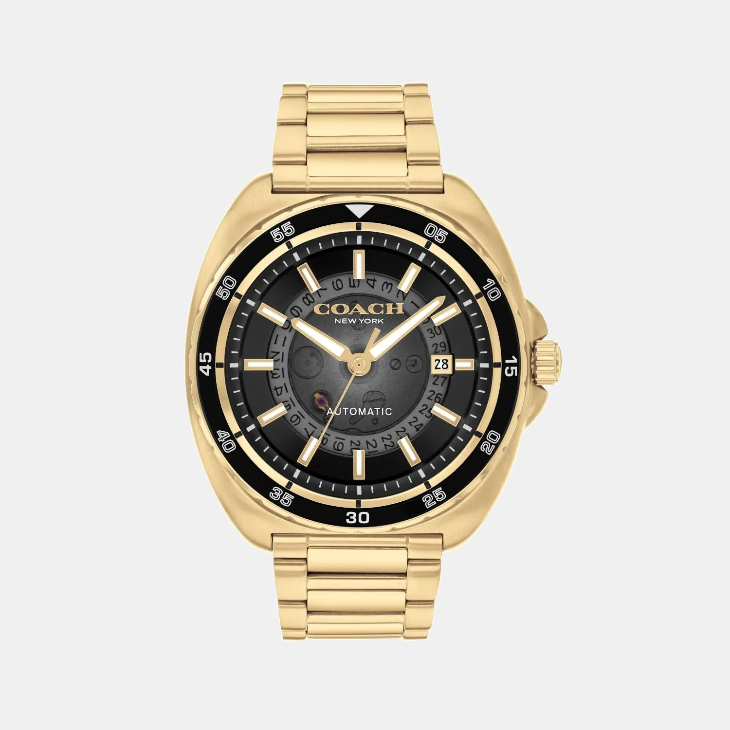Charter Men Automatic Black Dial Analog Stainless Steel Watch 14602712
