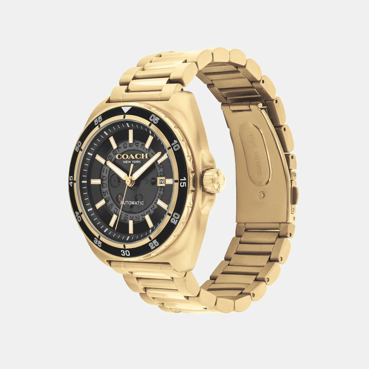 Charter Men Automatic Black Dial Analog Stainless Steel Watch 14602712 - Image 2