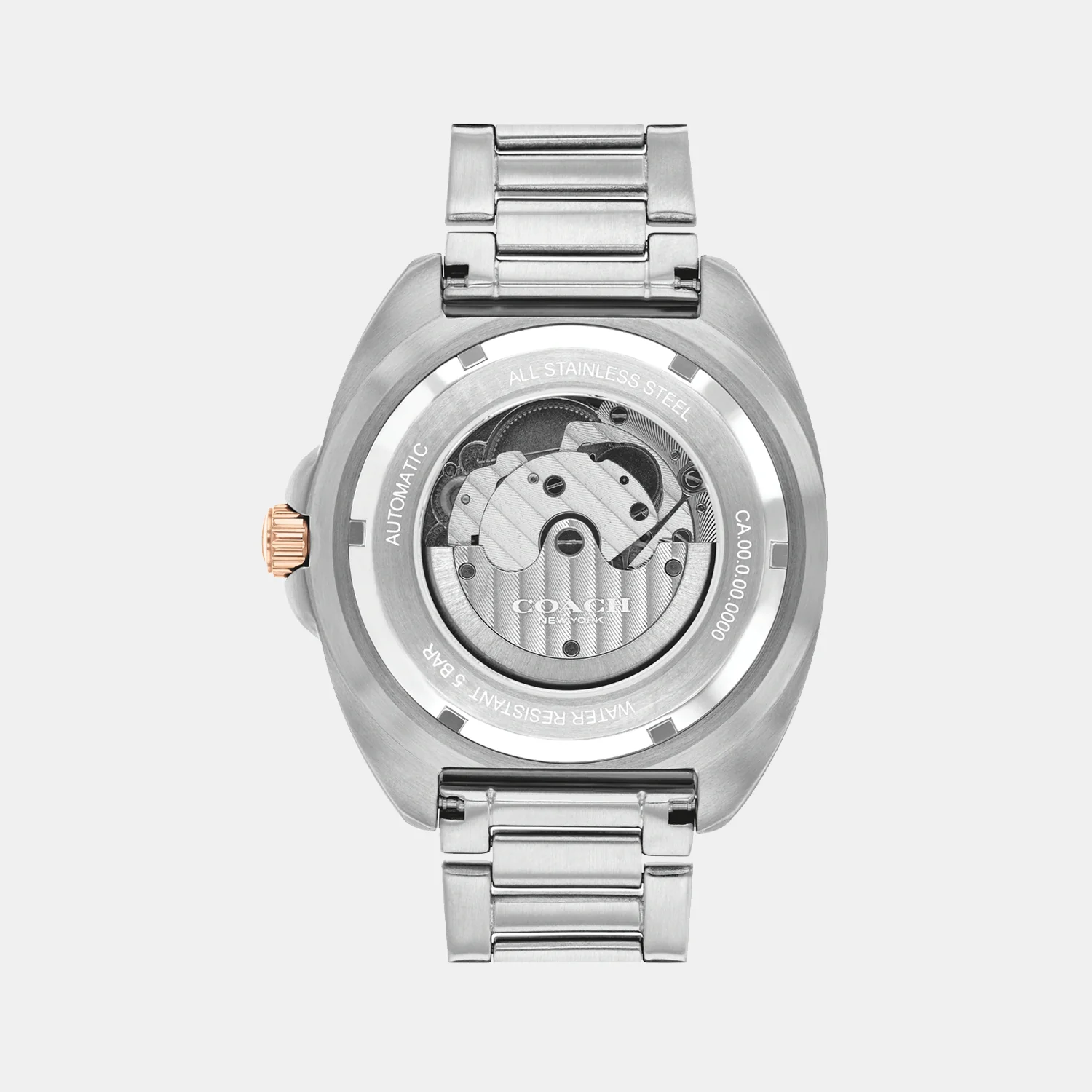 Charter Men Automatic Blue Dial Analog Stainless Steel Watch 14602729 - Image 3