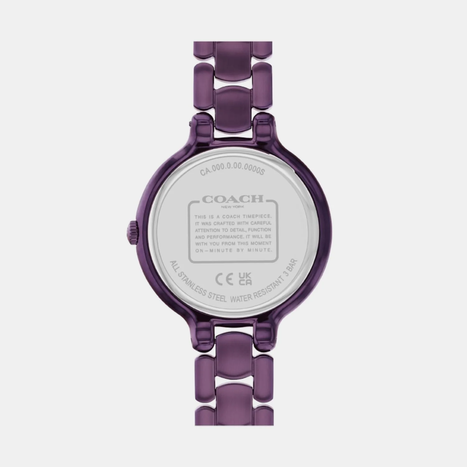 Chelsea Women Quartz Purple Dial Analog Stainless Steel Watch 14504353 - Image 3