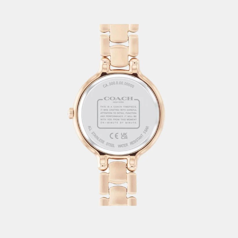 Chelsea Women Quartz Rose Gold Dial Analog Stainless Steel Watch 14504126 - Image 3