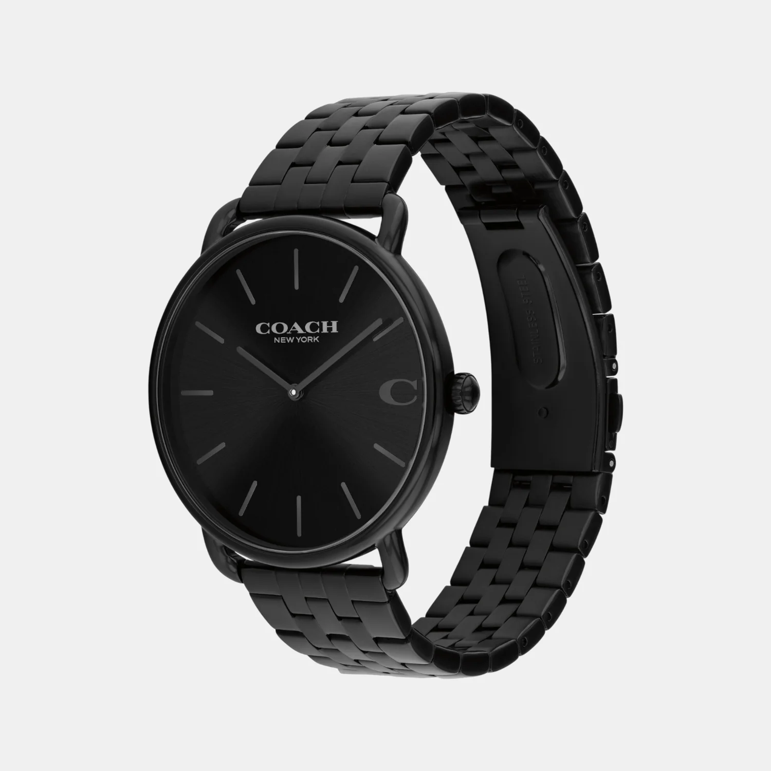 Elliot Men Quartz Black Dial Analog Stainless Steel Watch 14602749 - Image 2