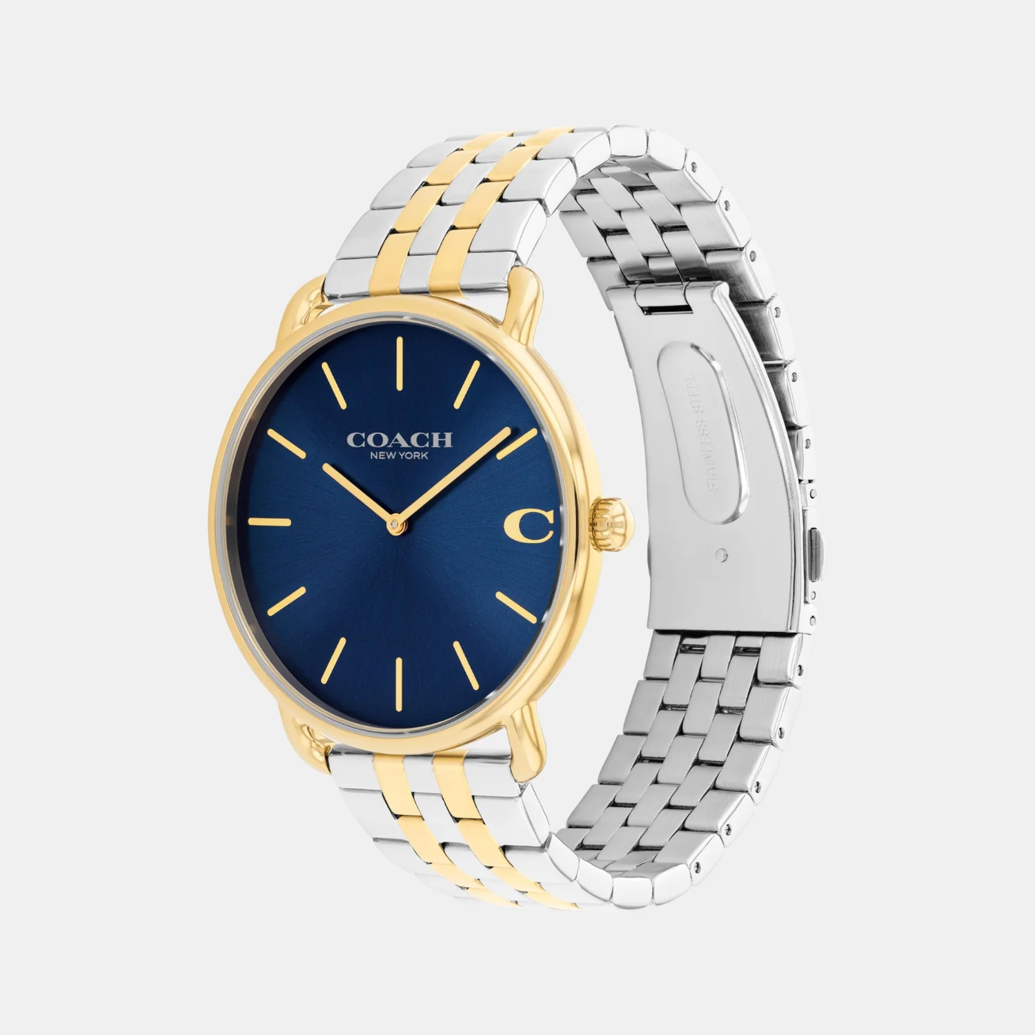 Elliot Men Quartz Blue Dial Analog Stainless Steel Watch 14602748 - Image 2