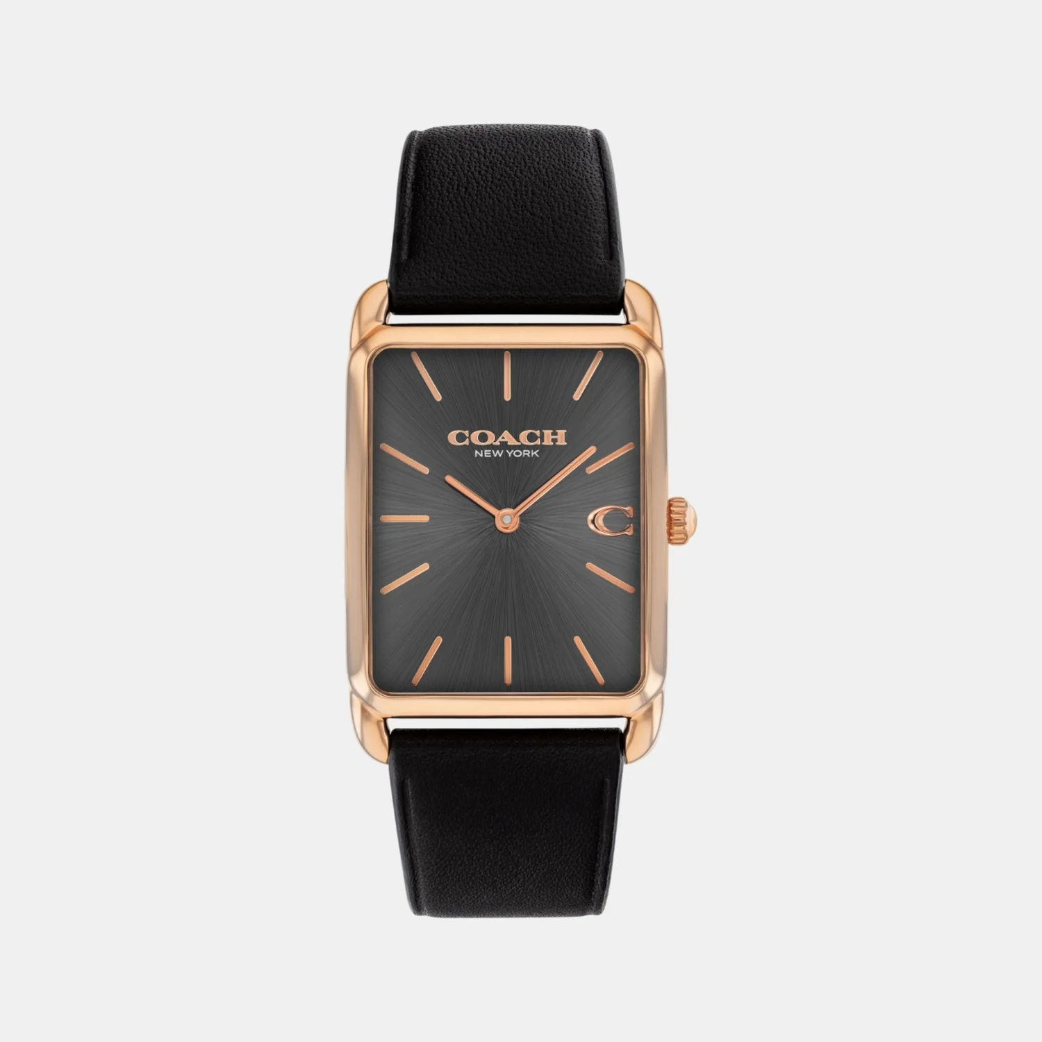 Elliot Unisex Quartz Gunmetal Dial Analog Calfskin Watch 14400041