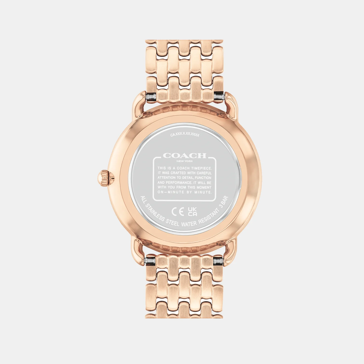 Elliot Women Quartz Rose Gold Dial Analog Stainless Steel Watch 14504375 - Image 3
