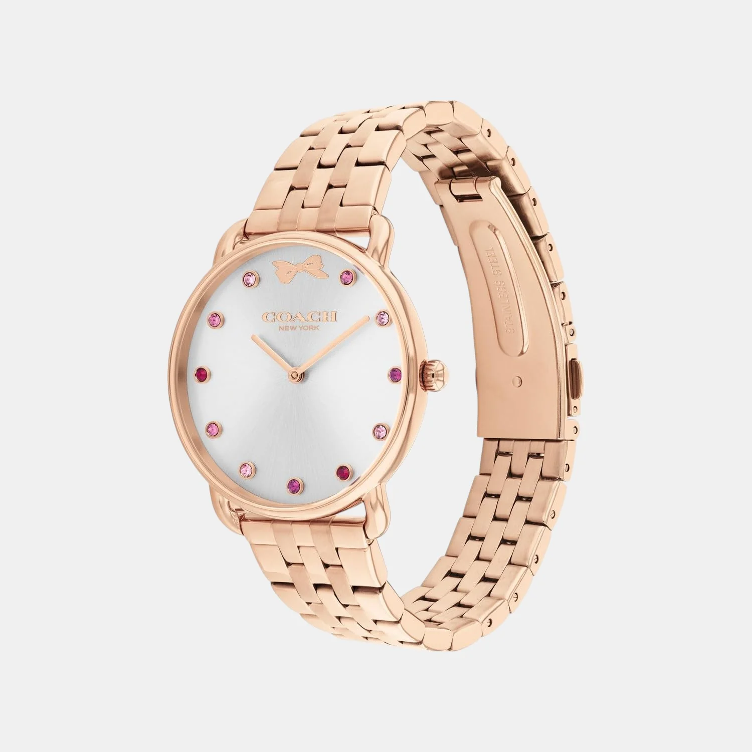 Elliot Women Quartz Silver & White Dial Analog Stainless Steel Watch 14000127 - Image 3