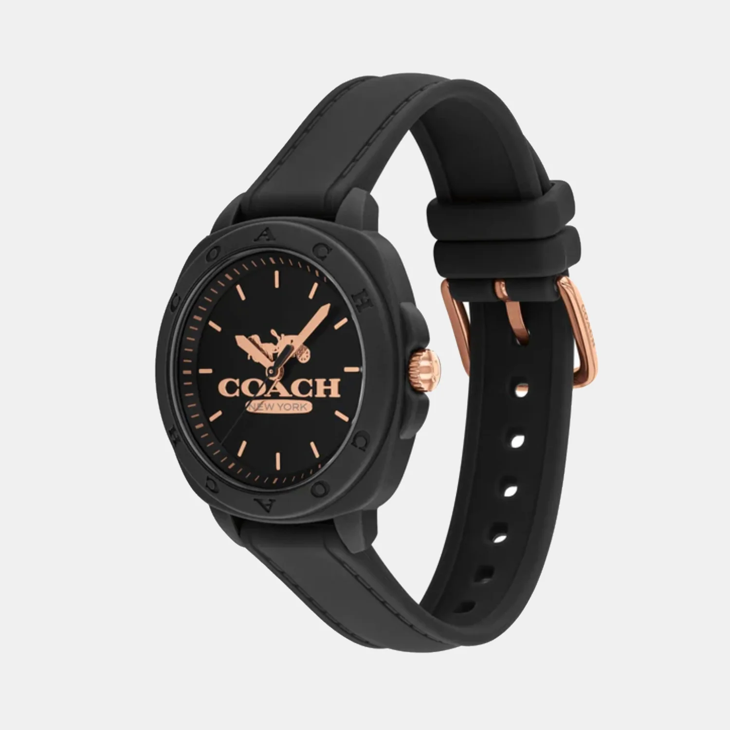 Kitt Women Quartz Black Dial Analog Silicone Watch 14504539 - Image 3