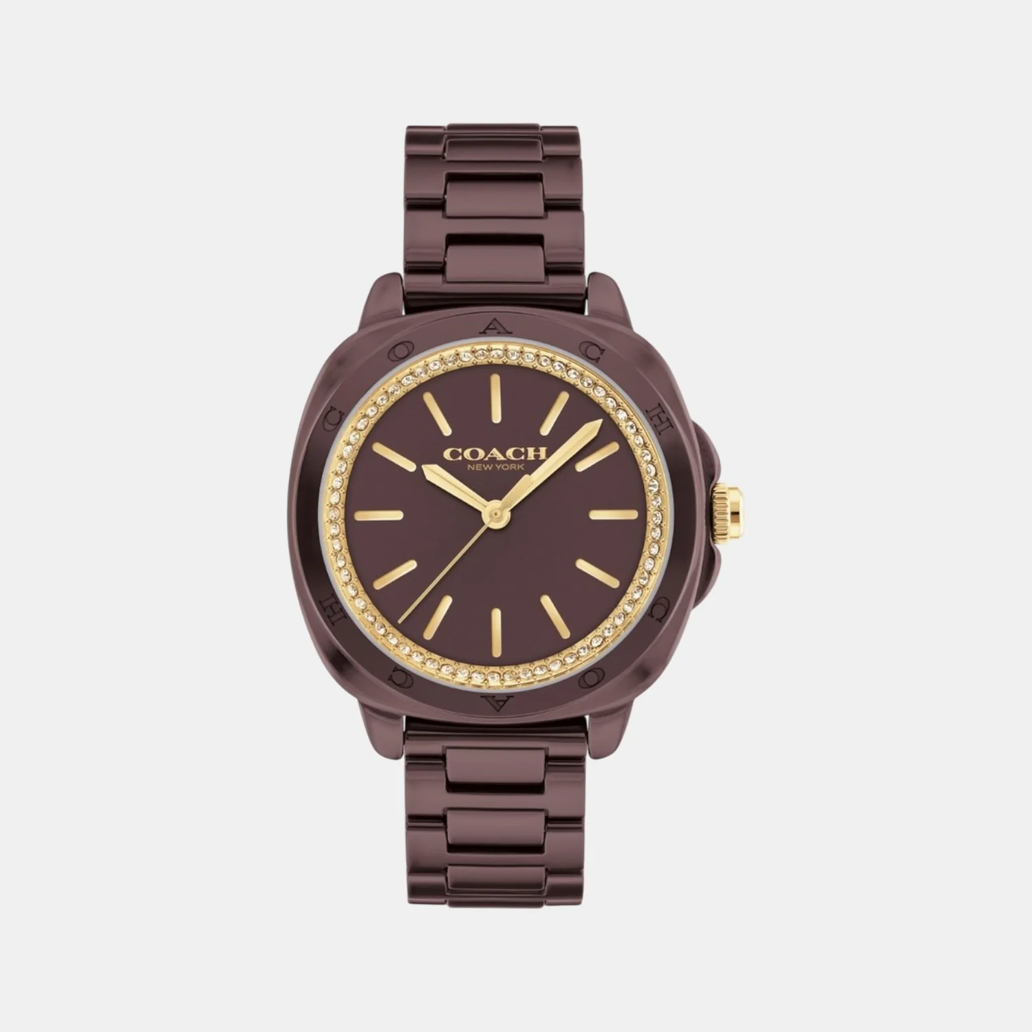 Kitt Women Quartz Brown Dial Analog Ceramic Watch 14504403 - Image 2