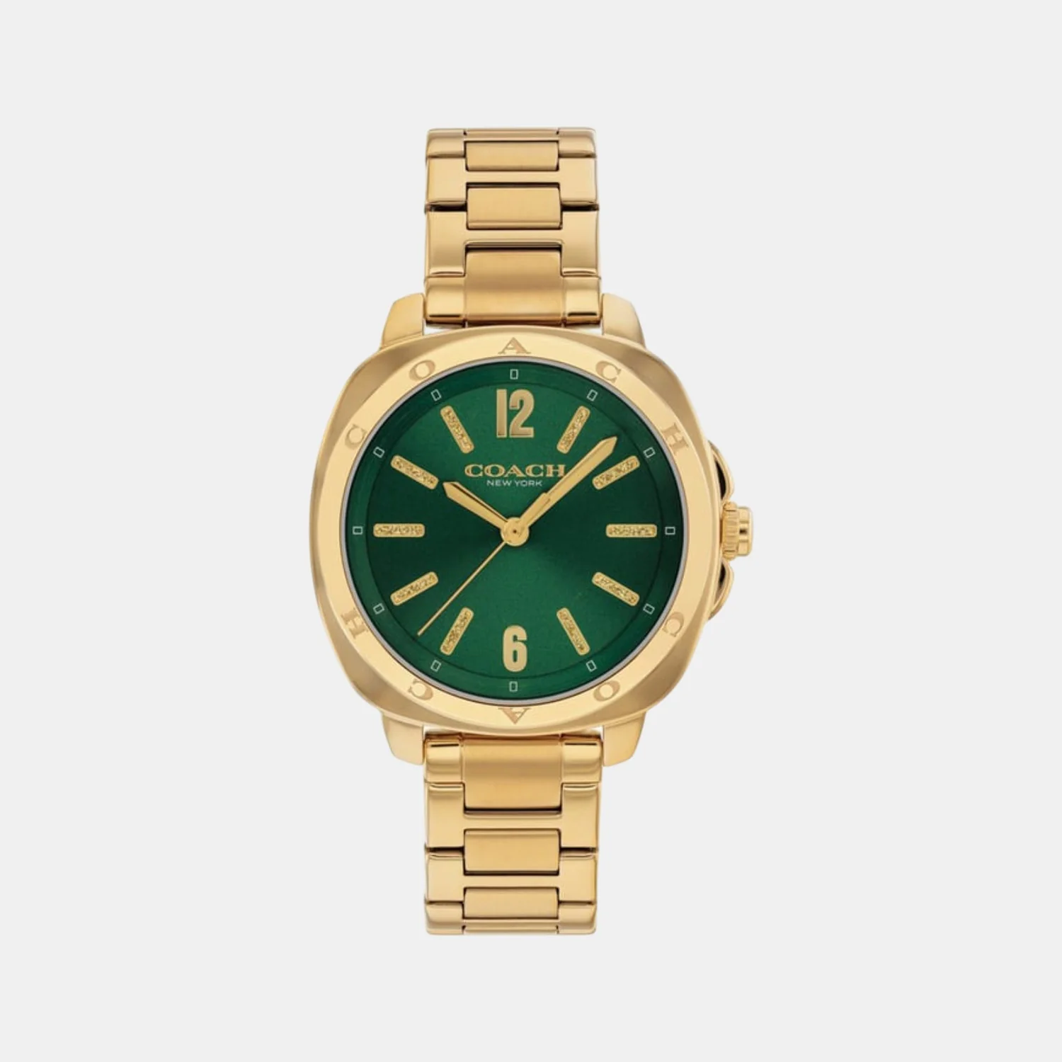 Kitt Women Quartz Green Dial Analog Stainless Steel Watch 14504535