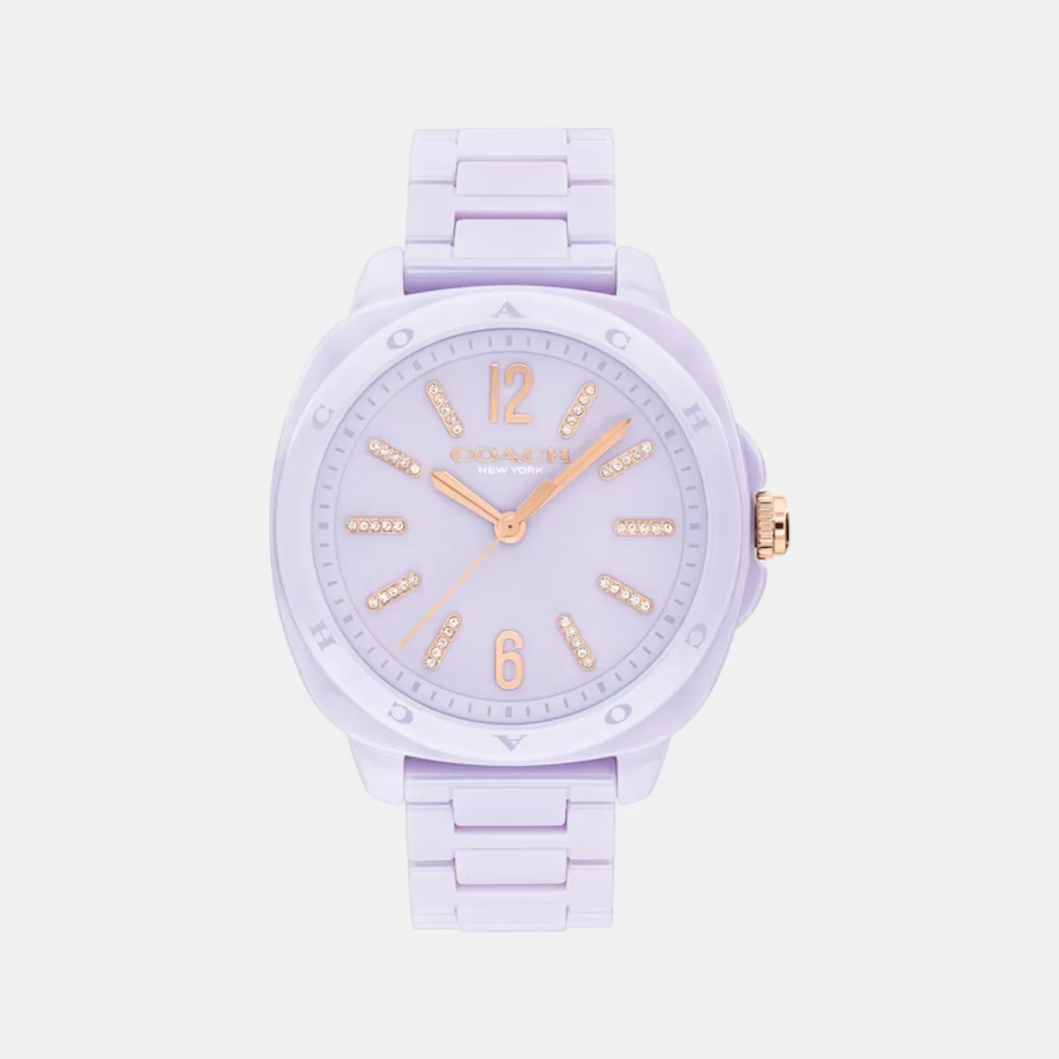 Kitt Women Quartz Lavender Dial Analog Ceramic Watch 14504481 - Image 2