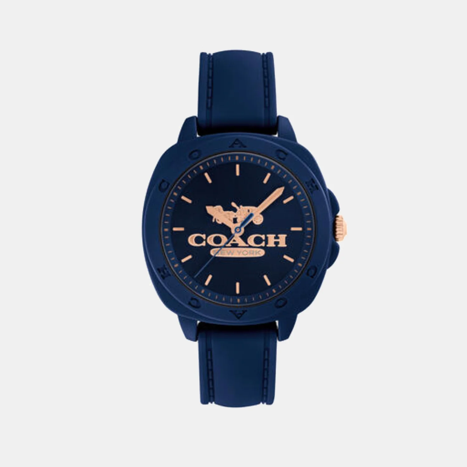 Kitt Women Quartz Navy Dial Analog Silicone Watch 14504540 - Image 2