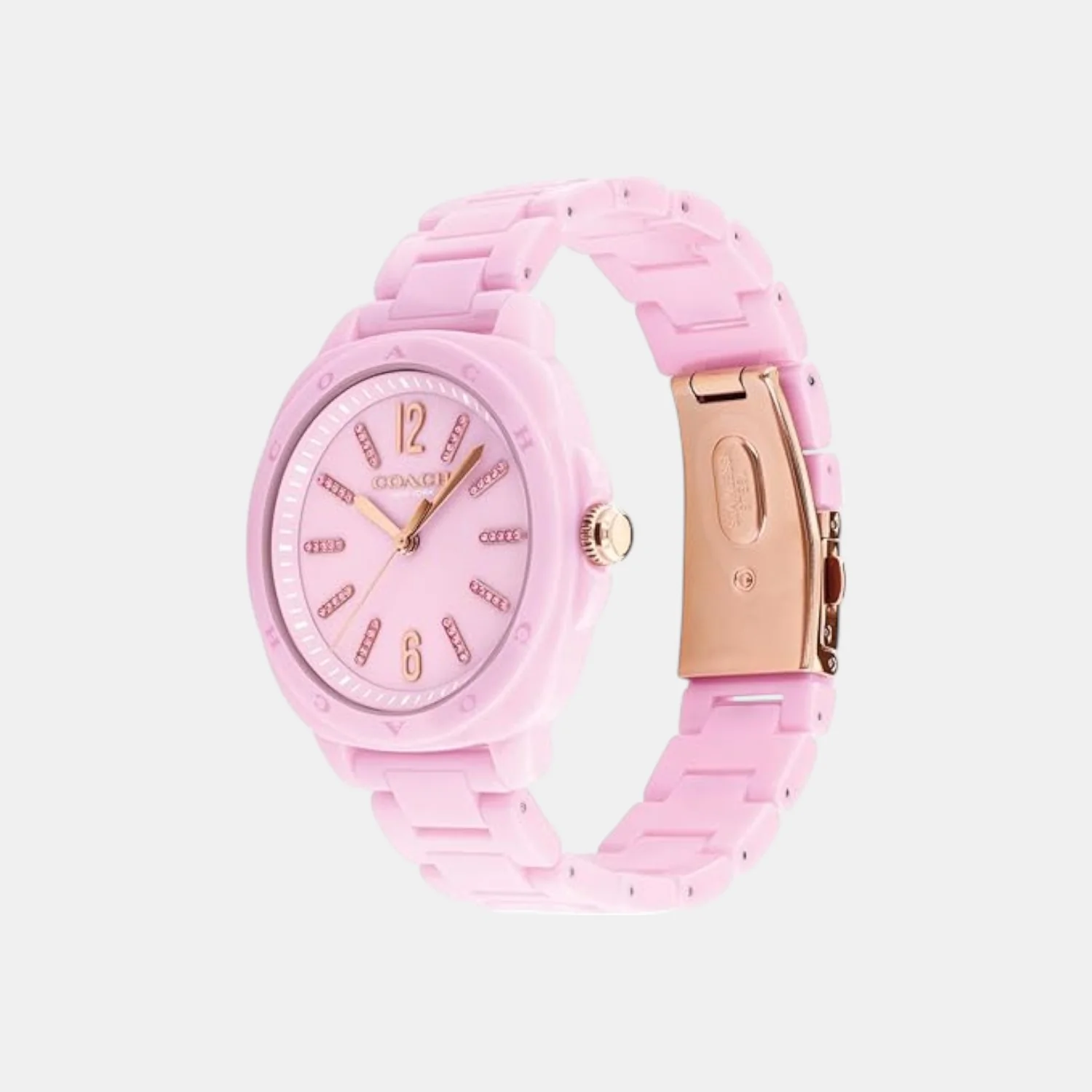 Kitt Women Quartz Pink Dial Analog Ceramic Watch 14504482 - Image 2